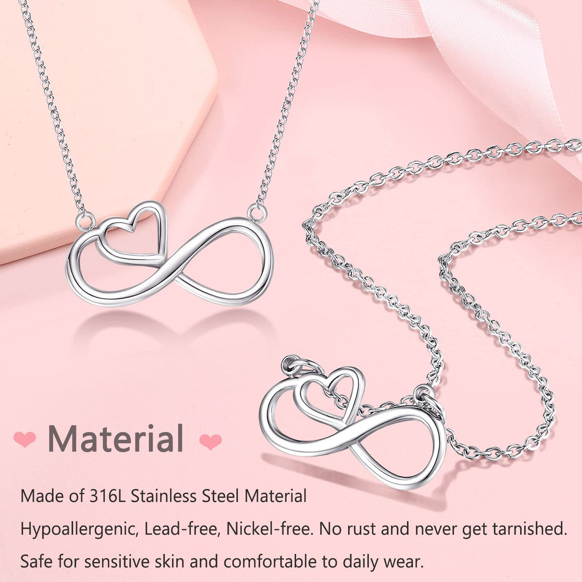 UNGENT THEM Granddaughter Jewelry Necklaces 8 10 12 14 16 Teen Girls Gifts