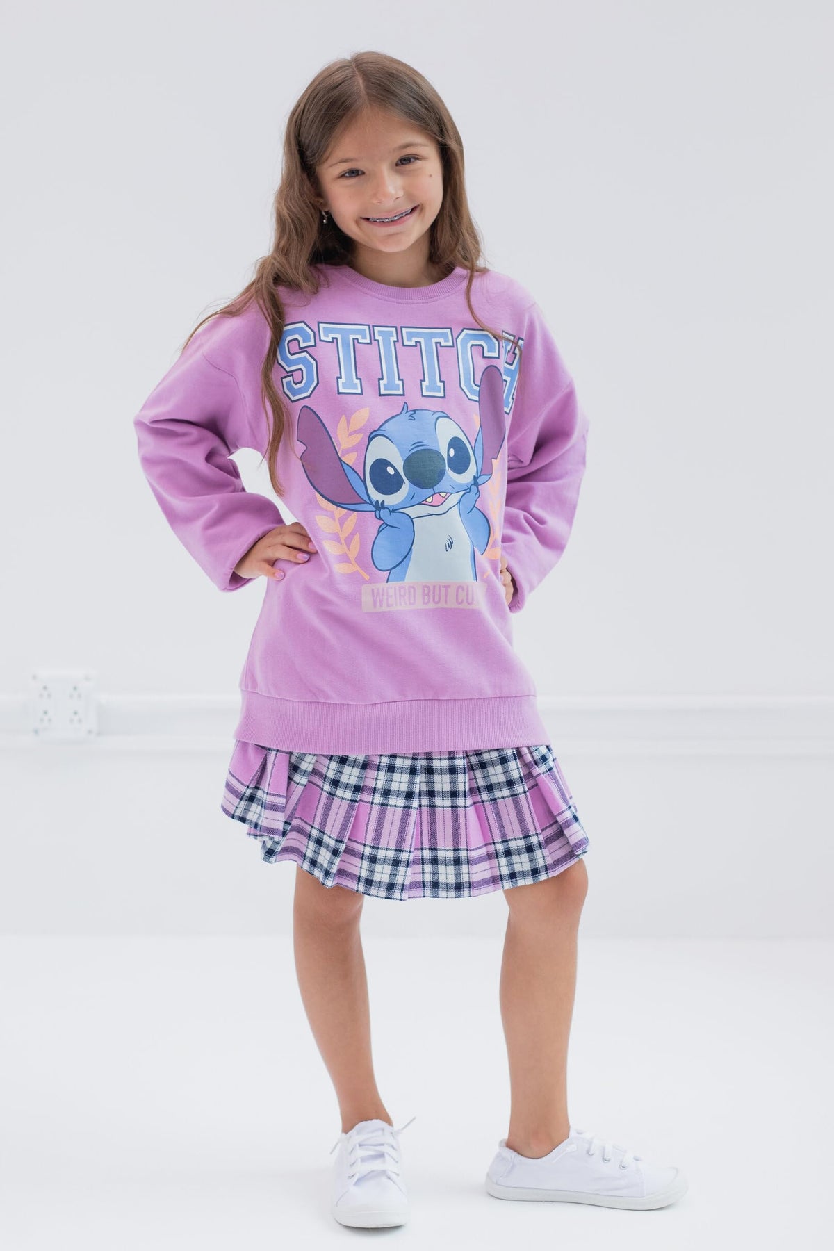 Disney Stitch Girls Skirt Set