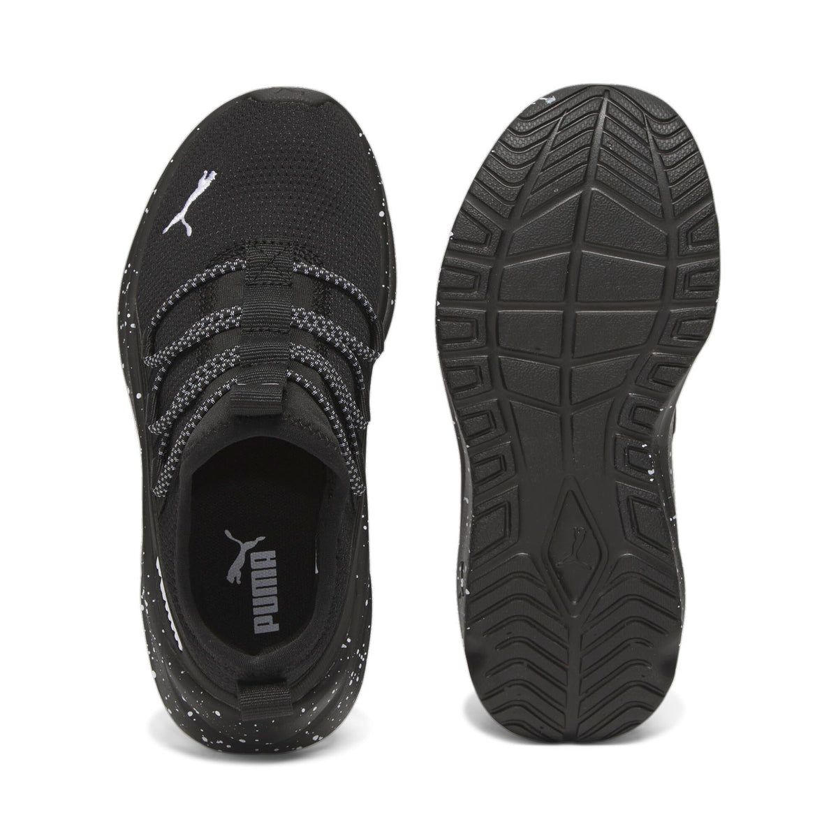 Puma Unisex-Child, One4All, Puma Black-Puma White, Little Kid 12