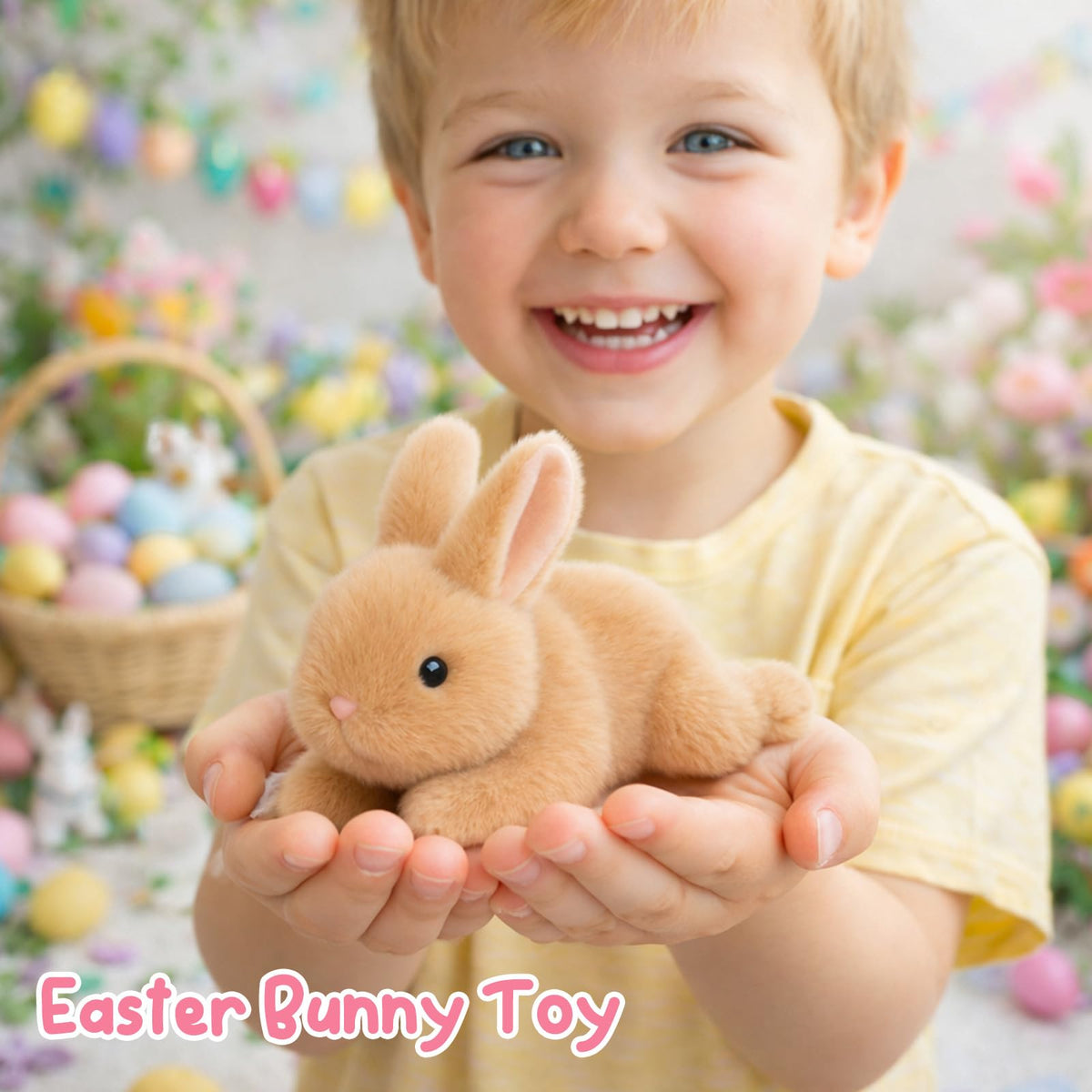 Mushymallow Adorable Brown Bunny Stuffed Animal Birthday Gifts for Kids