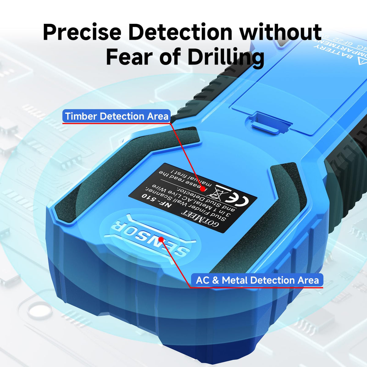 GOTMEET Stud Finder ��� Electronic 3-in-1 Stud Detector with Smart