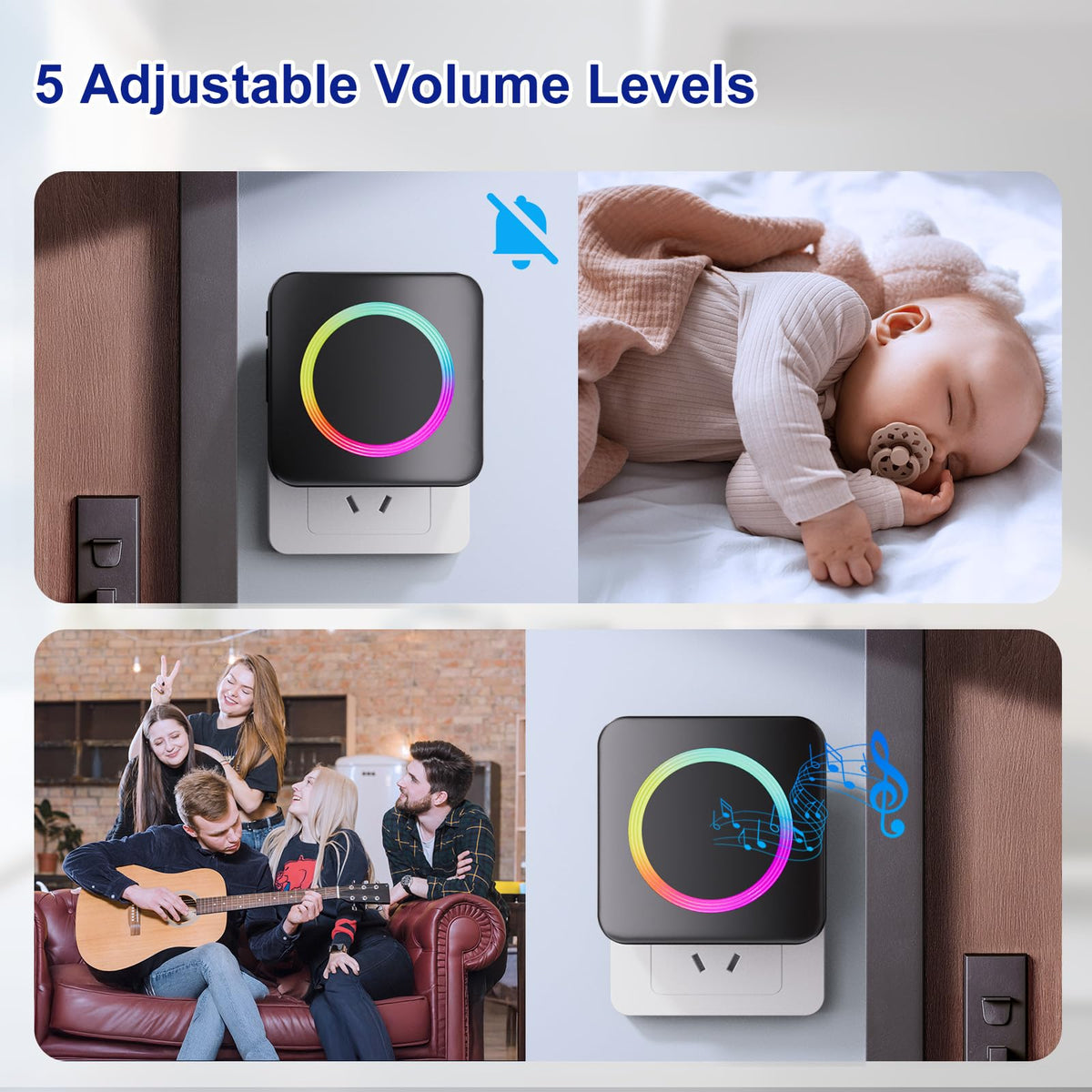 Wireless Doorbell Chime Compatible with Blink Video Doorbell (1st/2nd Gen)