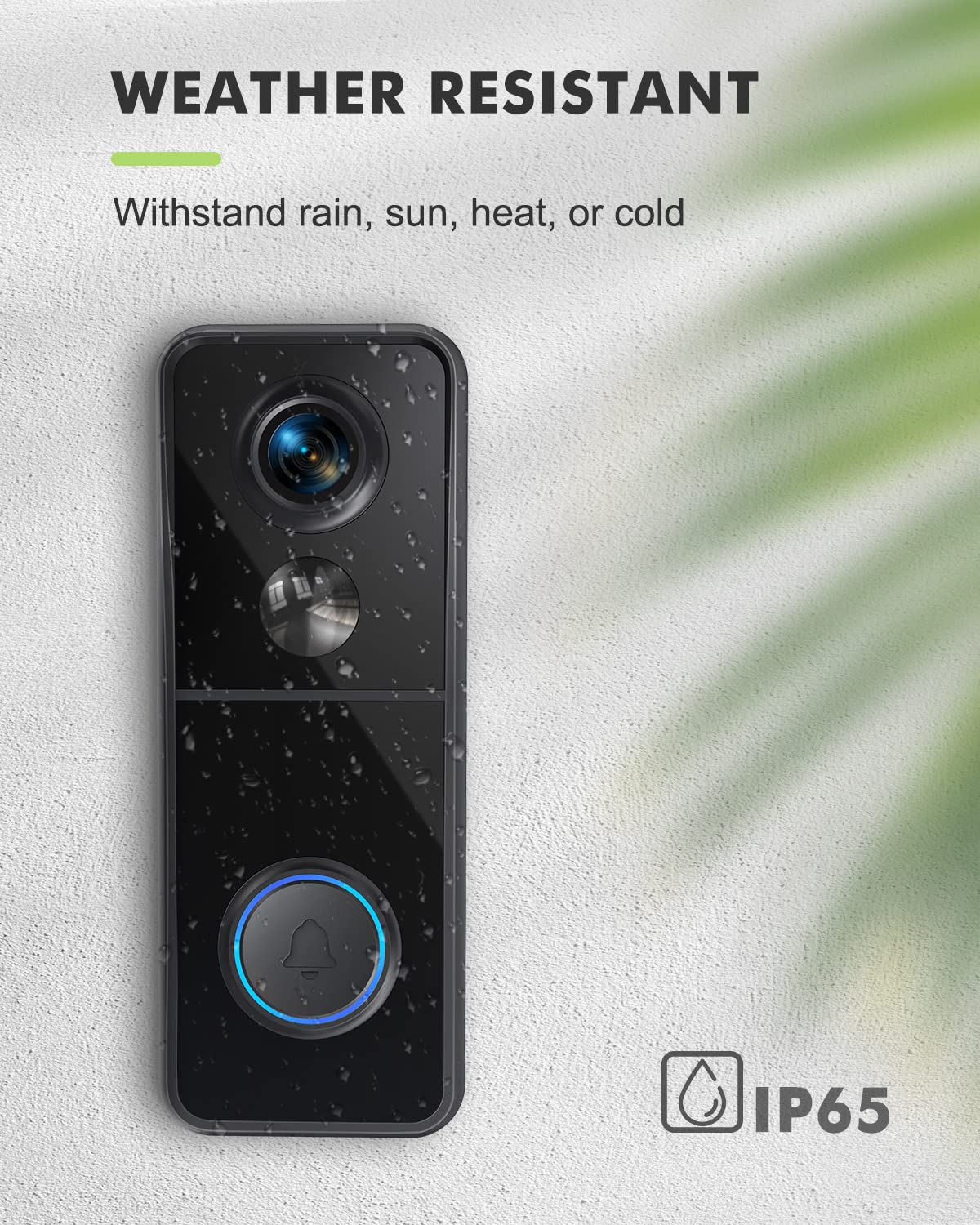 MUBVIEW Doorbell Camera Wireless with Chime,1080P Battery Video Doorbell