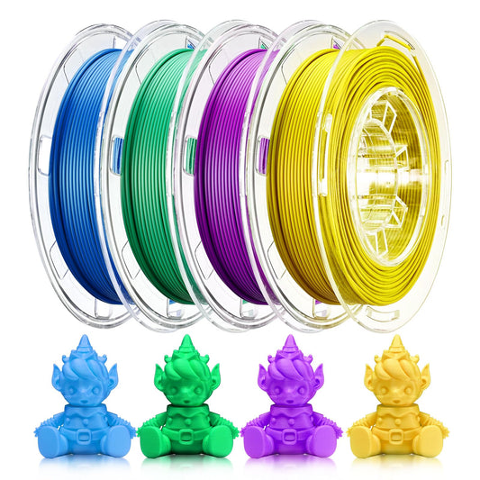 AOSEED PLA Filament Set 1.75mm (��0.02mm), 4-Pack, 200 g (0.44 lb) per S