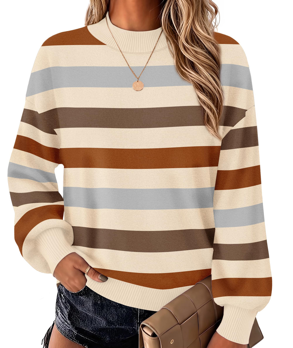 Winter Clothing for Women Lightweight Sweaters Mock Neck Fall Clothes 2026