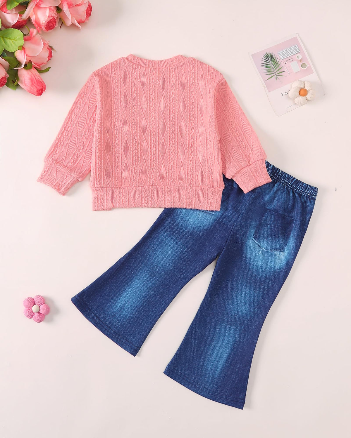 Renotemy Toddler Girl Clothes 3-4T Winter Little Girls Outfits Fall Gifts