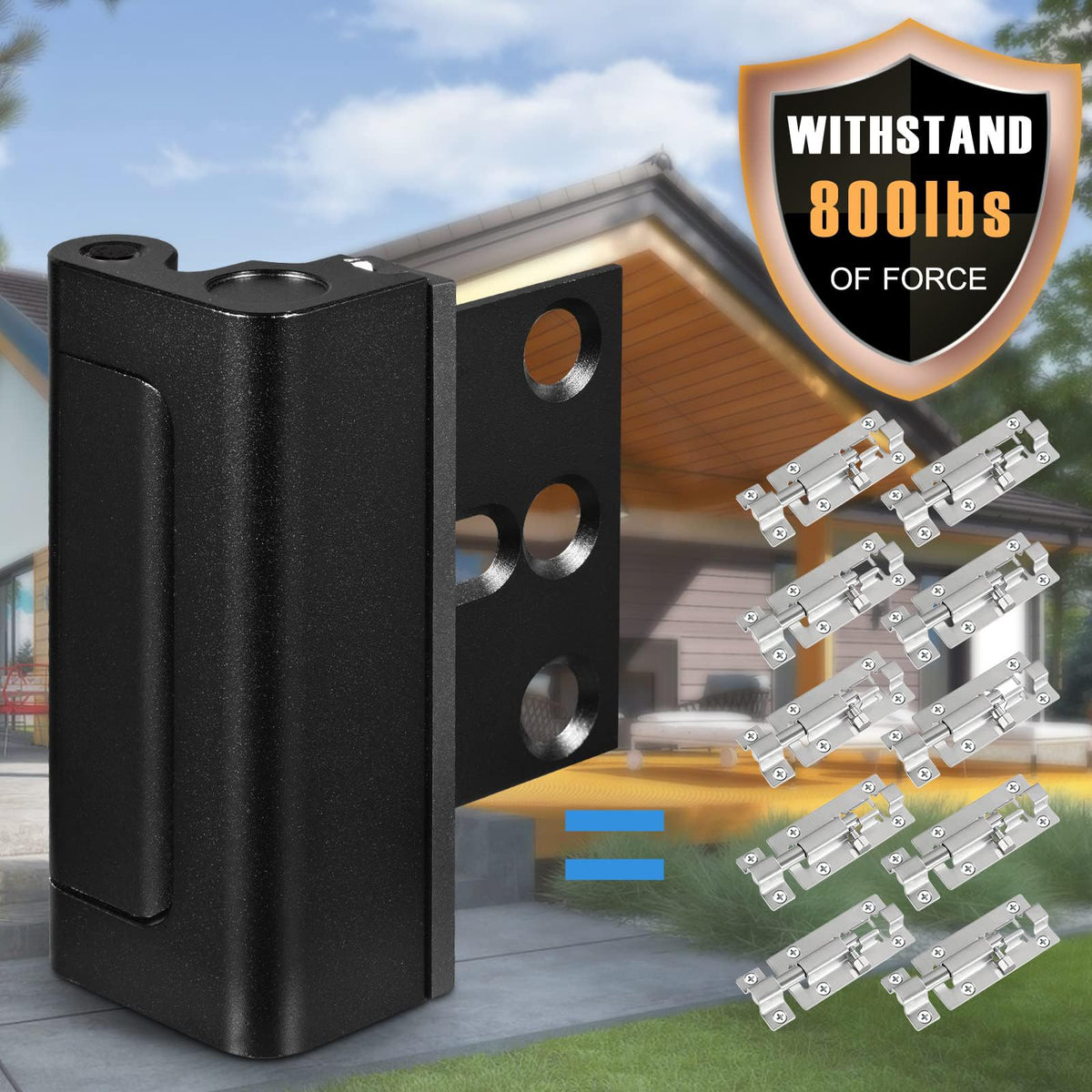 Steinwhale 3Pack Door Reinforcement Lock Home Security, Childproof Safety