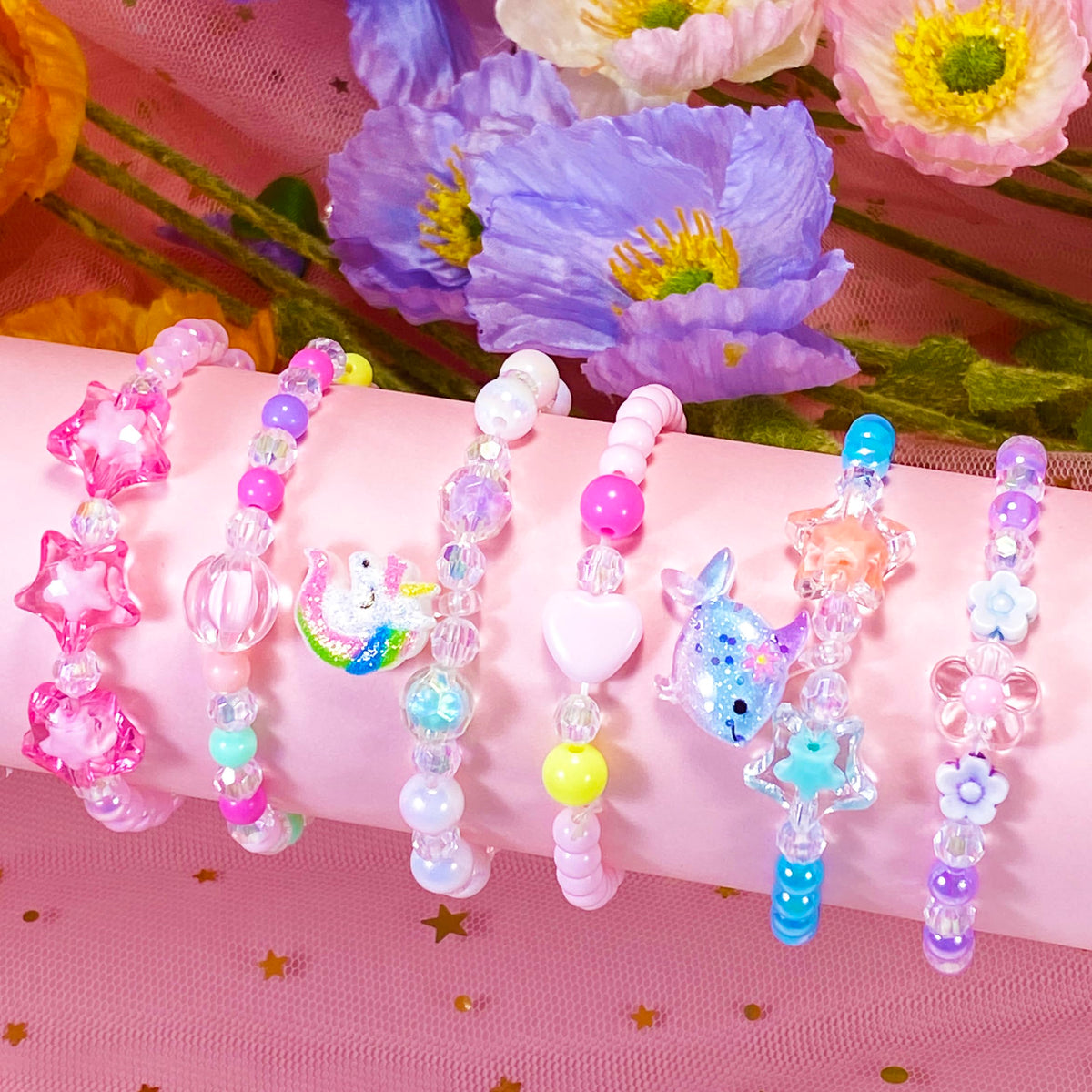 SIELEVIN Little Girl Jewelry for Kids Girls Necklace Bracelet Set Gifts