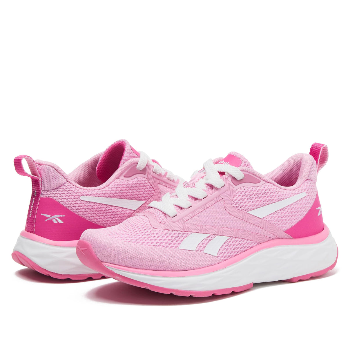 Reebok Aniwa Athletic Kids Shoes for Girls and Boys, Pink/Pink/White, 12