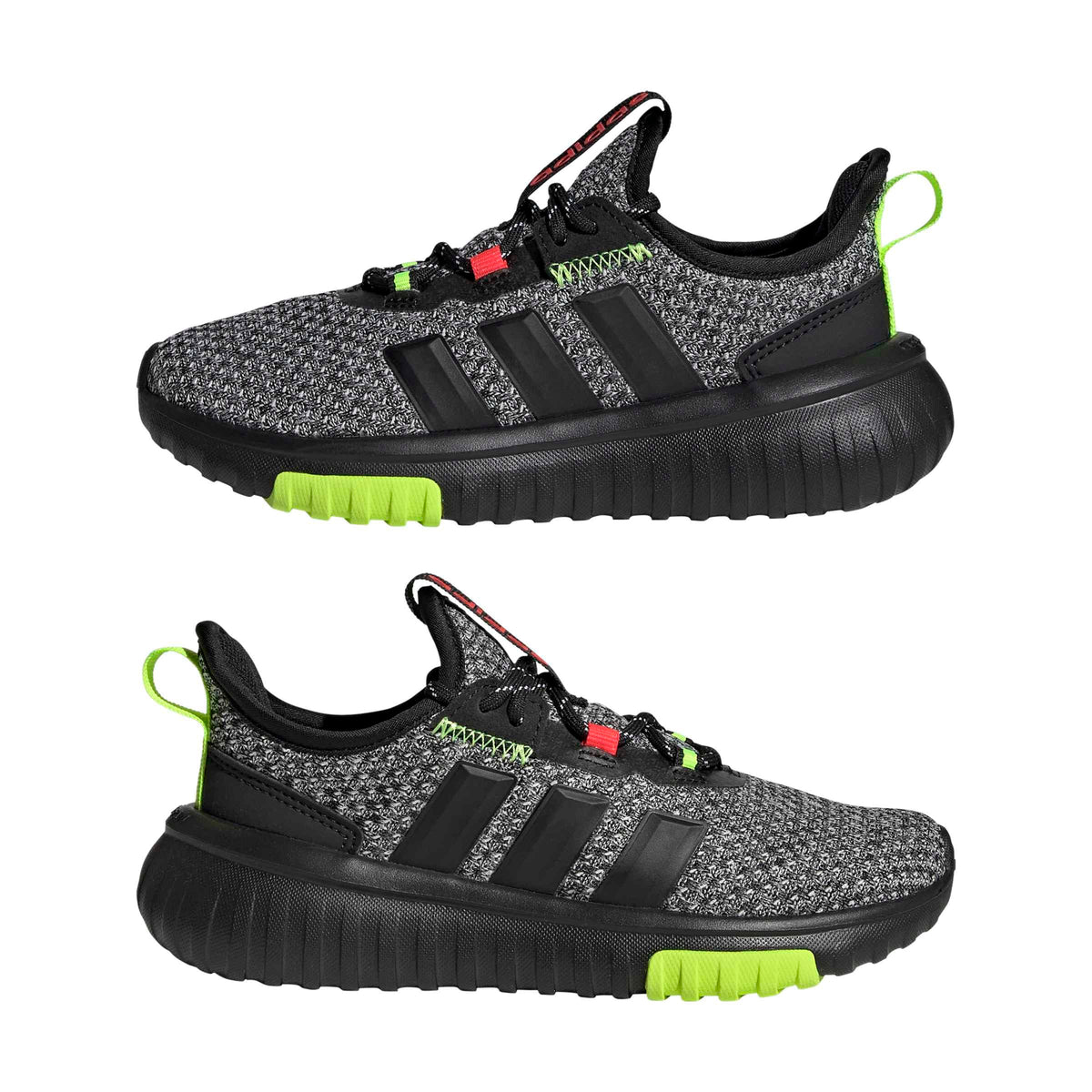 adidas Unisex-Kids Kaptir 4.0, Black/Black/Lucid Lemon, 11