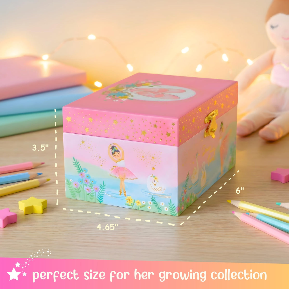 Giggle & Honey�� Musical Ballerina Jewelry Box for G