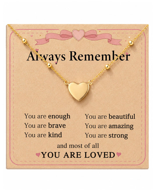 HGDEER Heart Nceklace for Girls Teens Tween Gifts