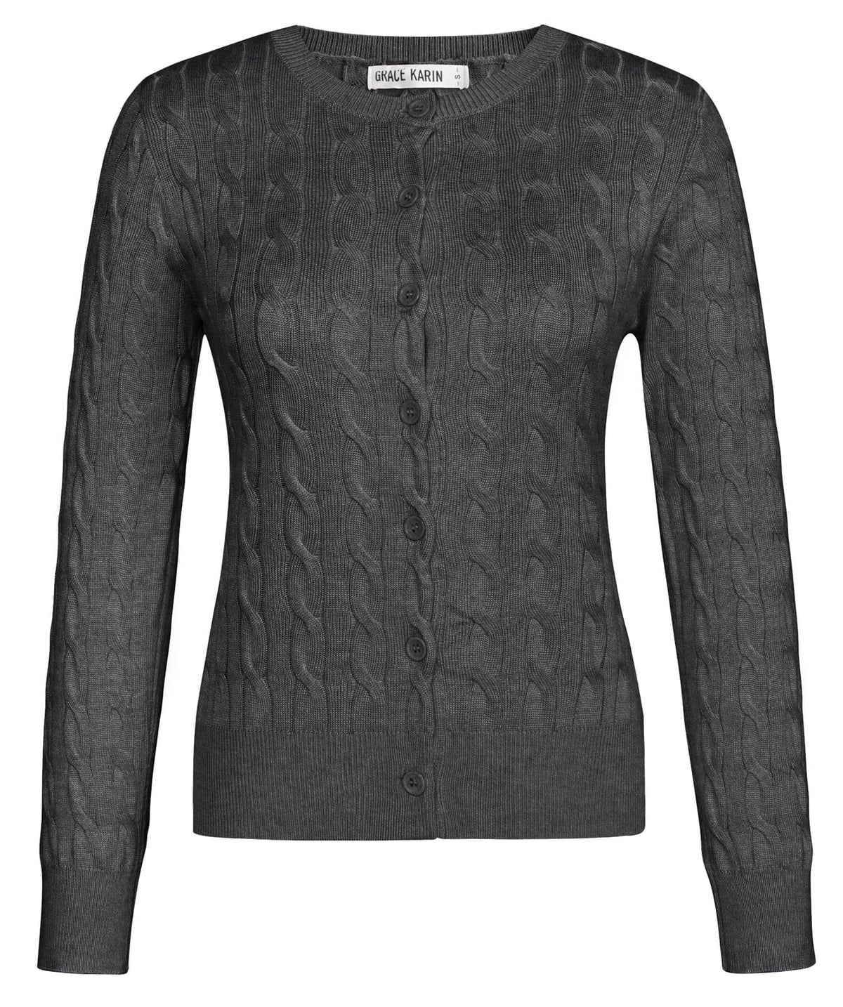 GRACE KARIN Cable Knit Cardigan Sweaters for Women Lightweight Fall Outfits
