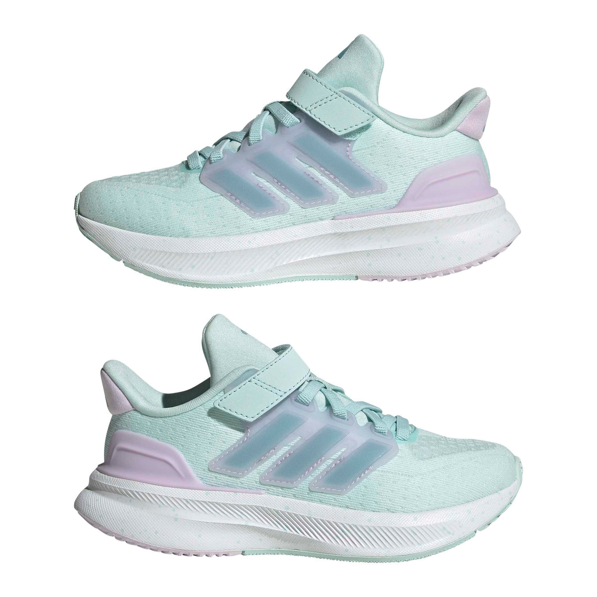 adidas Unisex-Kids Ultrarun 5 Elastic Lace, Halo Mint/Mint Ton/Ice Lavender, 1