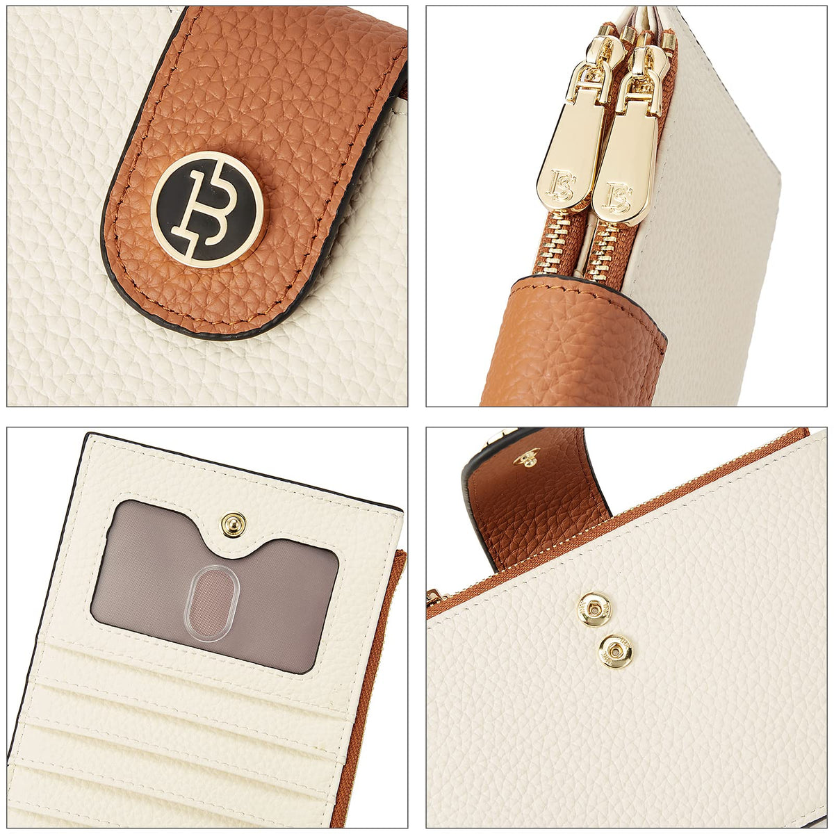 BOSTANTEN Leather Womens Wallet Large RFID Blocking Slim Card Holder