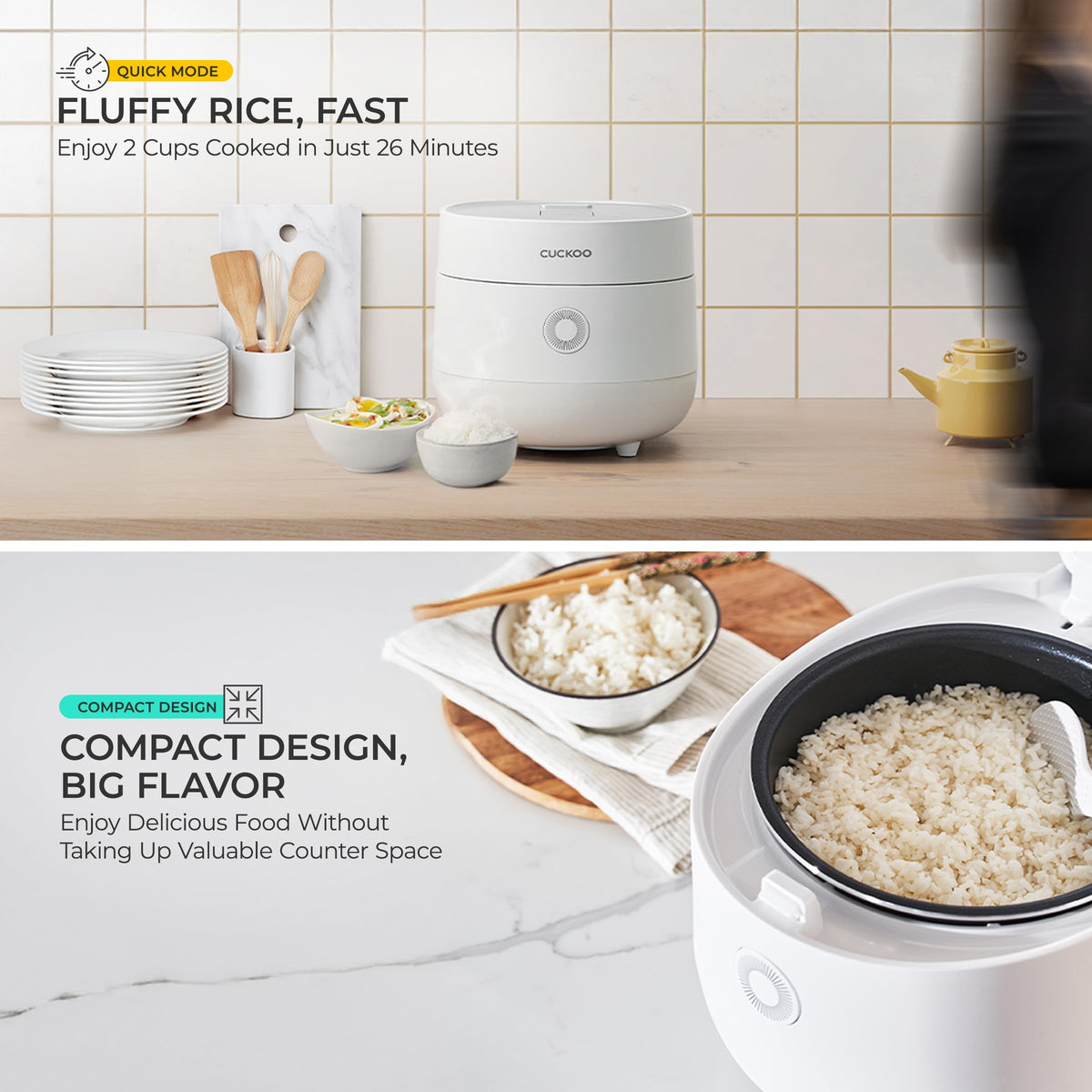 CUCKOO Micom Fuzzy Logic Rice Cooker, 6-Cup Cooked, White, CR-0375FW
