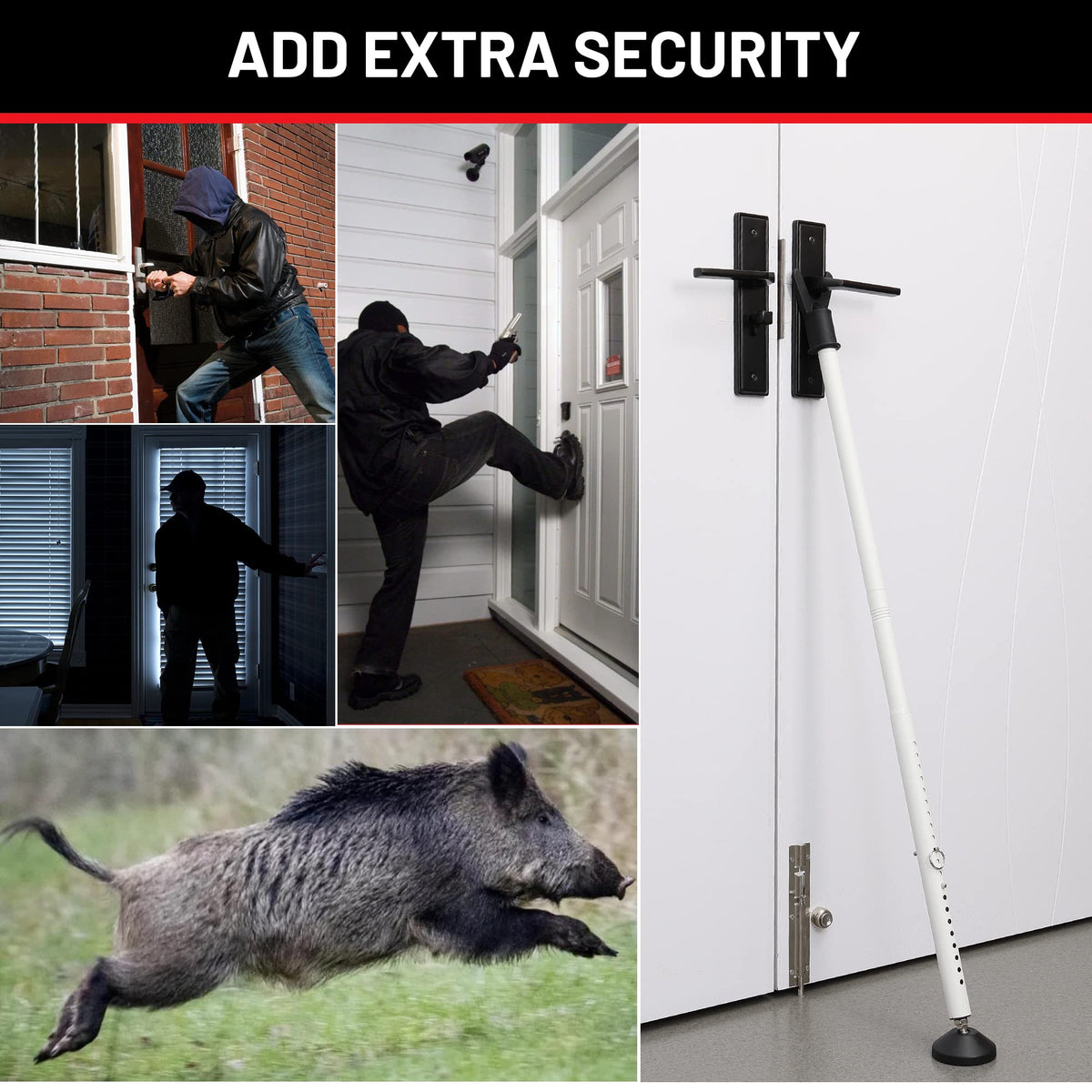 Keplrend Door Security Bar Two-Pack