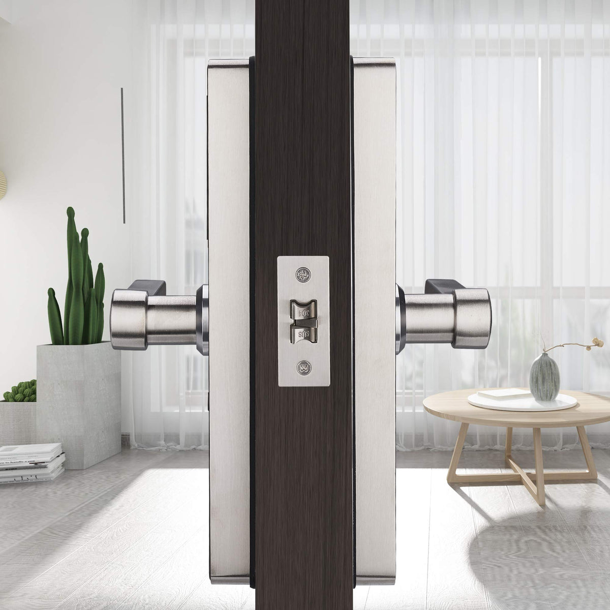 HAIFUAN 5800 Digital Door Lock, Made of Stainless Steel 304, Unlock with Fingerprint, Code, Card,Key, V2.0 (HFA5800-R)