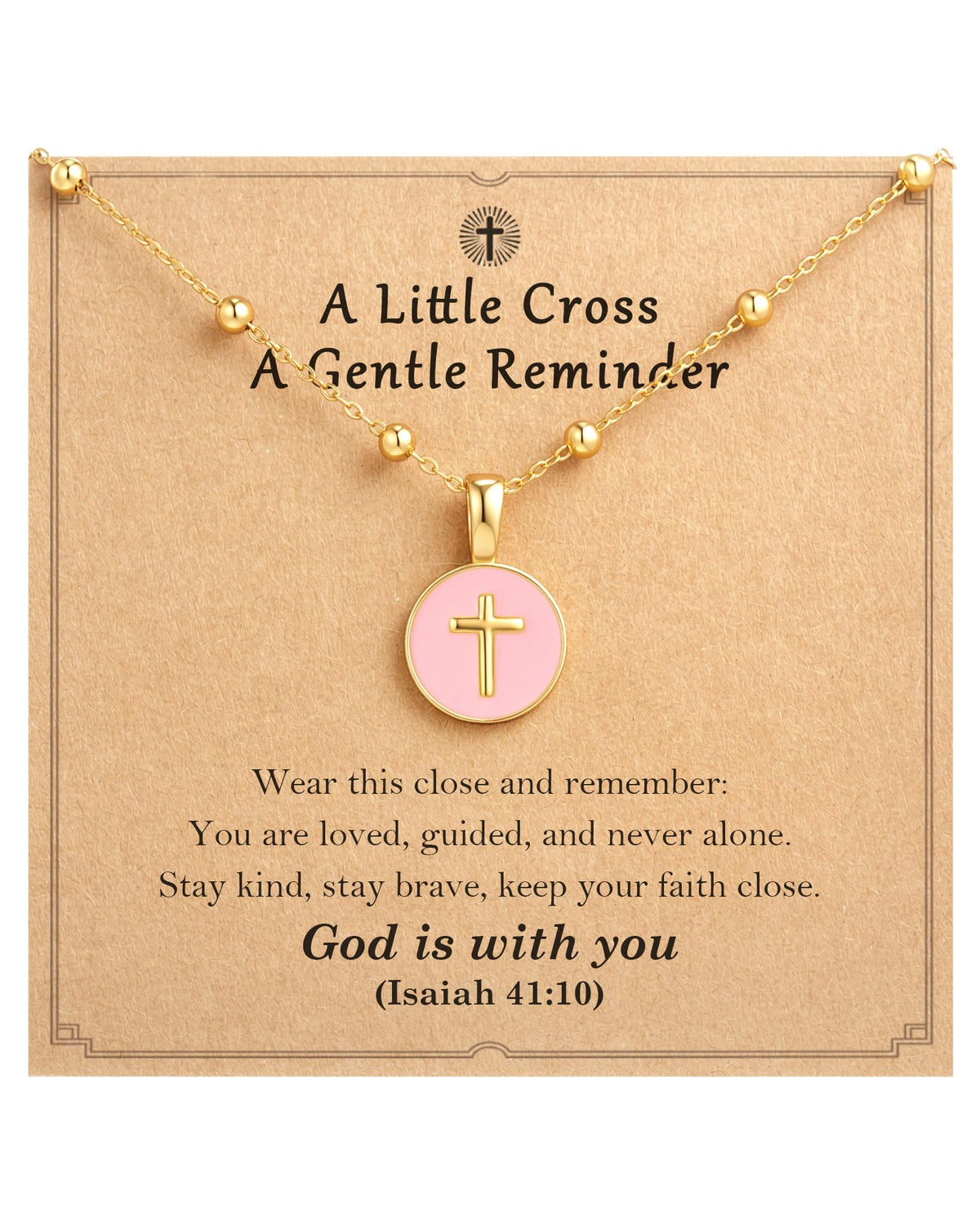 Tarsus Cross Necklace for Girls, Christian Jewelry Tween Teen Girl Gifts