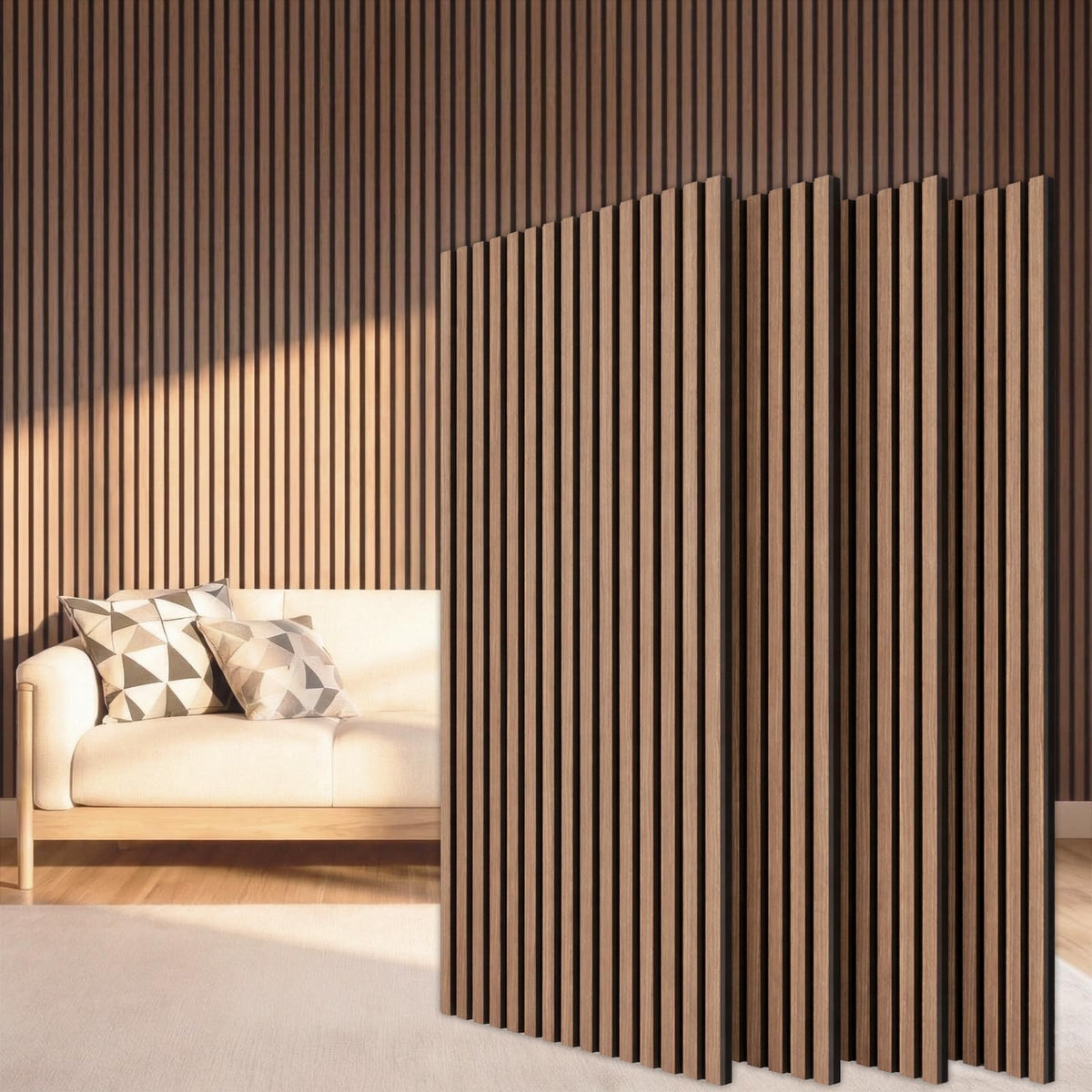 TONOR Wood Wall Panels for Interior Wall Decor-4 Pack 47.2" x 23.6"