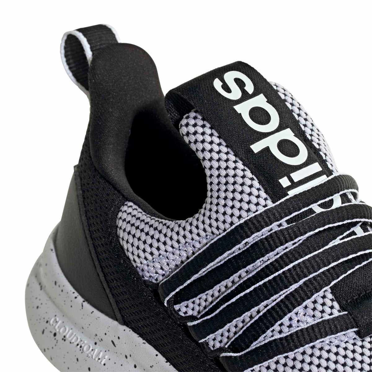 adidas Unisex-Kids Lite Racer Adapt 7.0, White/Black/Black, 2