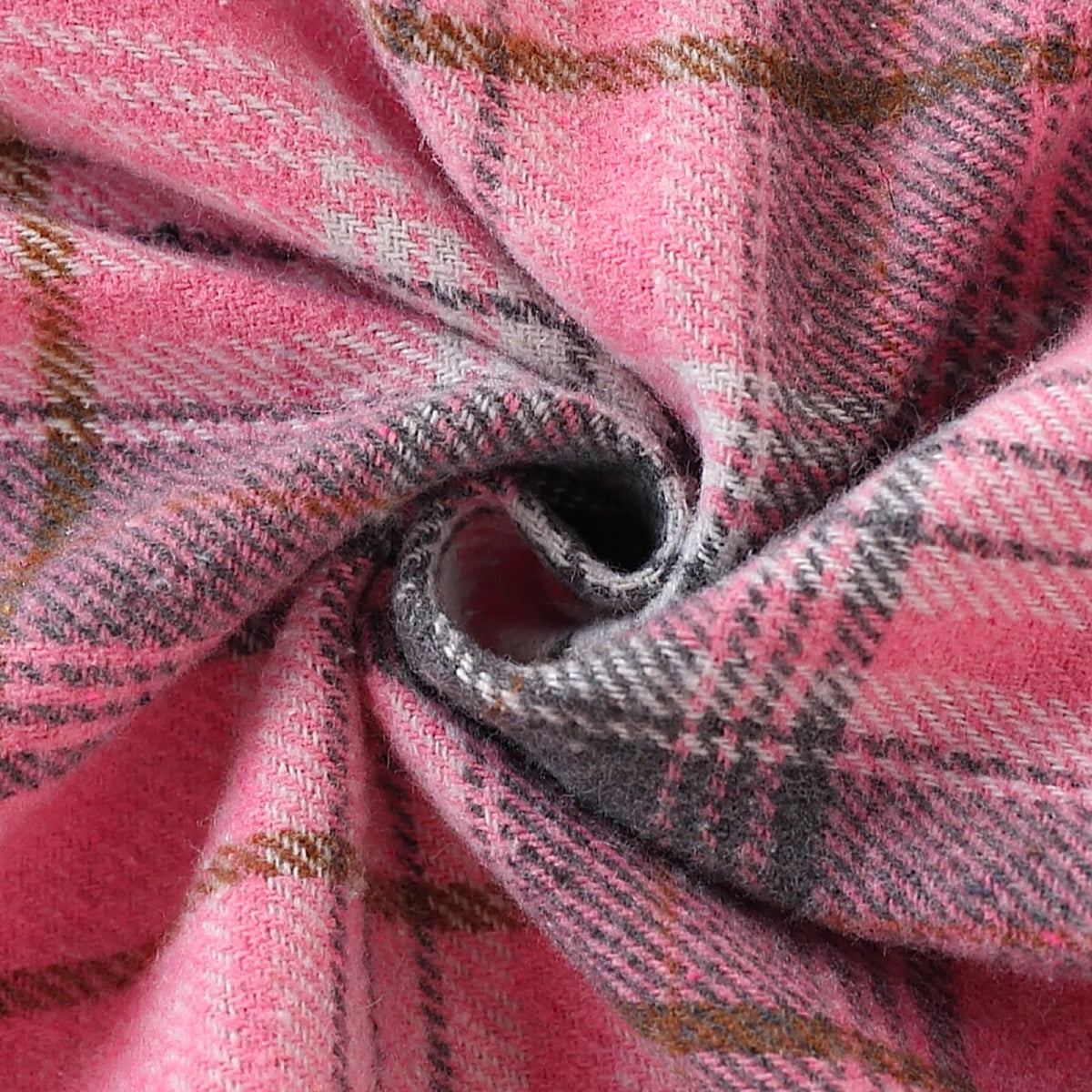 EDFTM 2Pcs Girls Clothes Zip Up Plaid Flannel Sweatshirt and Jogger Sweatpants for Kids Fall Winter Spring Outfits Pink 7-8 Years