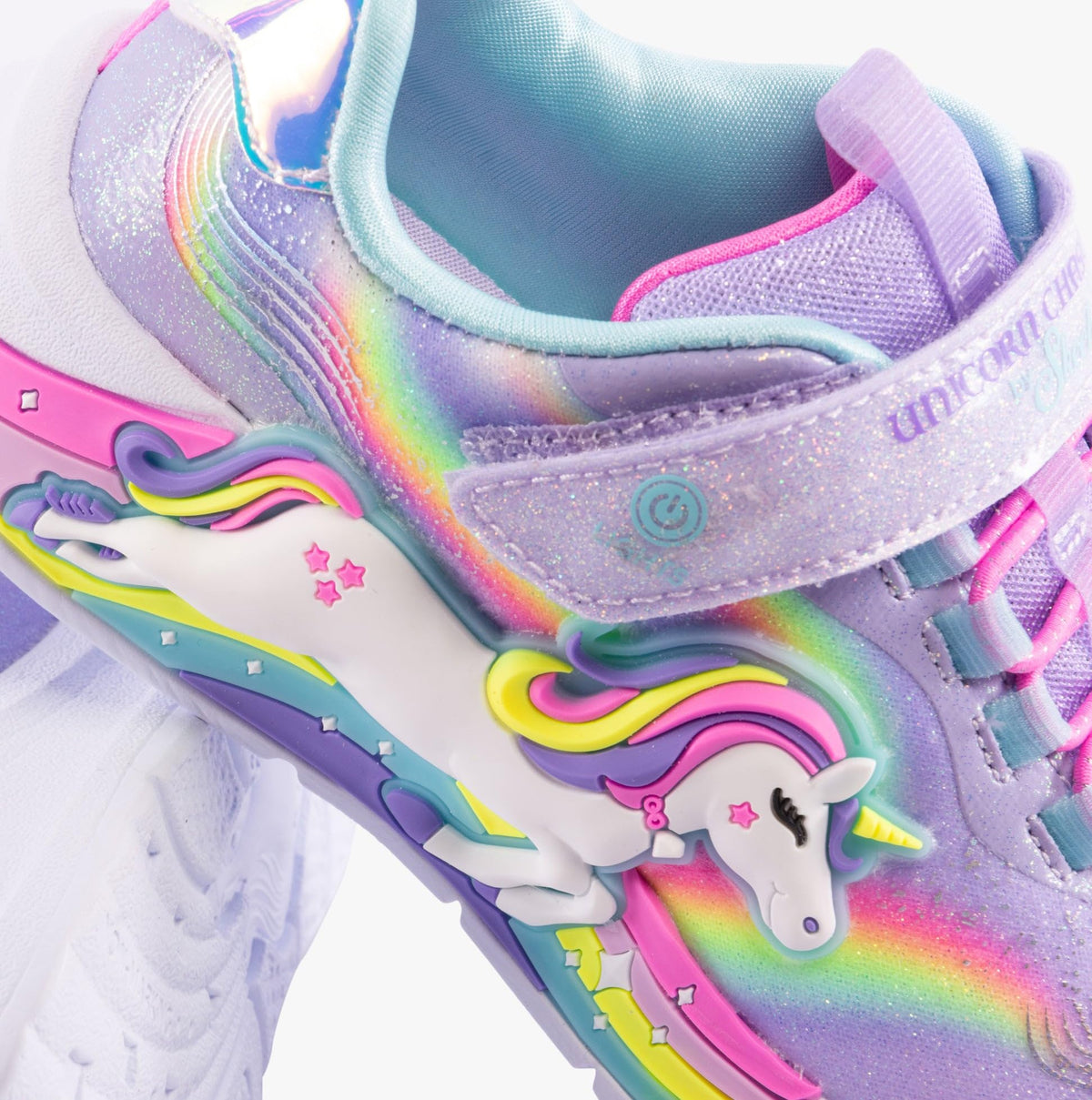 Skechers Kids Unicorn Chaser Sneaker, Lavender/Multi, 12 Little Kid