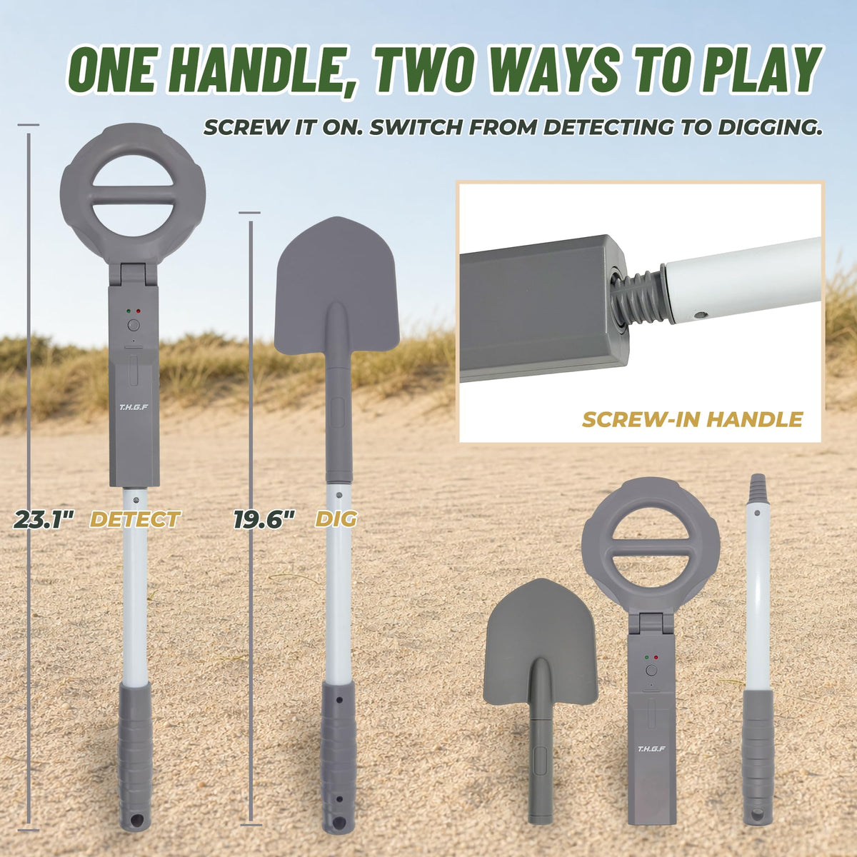 Qumiimet Kids Metal Detector Ages 4-8, Beach Treasure Hunt, Birthday Gift