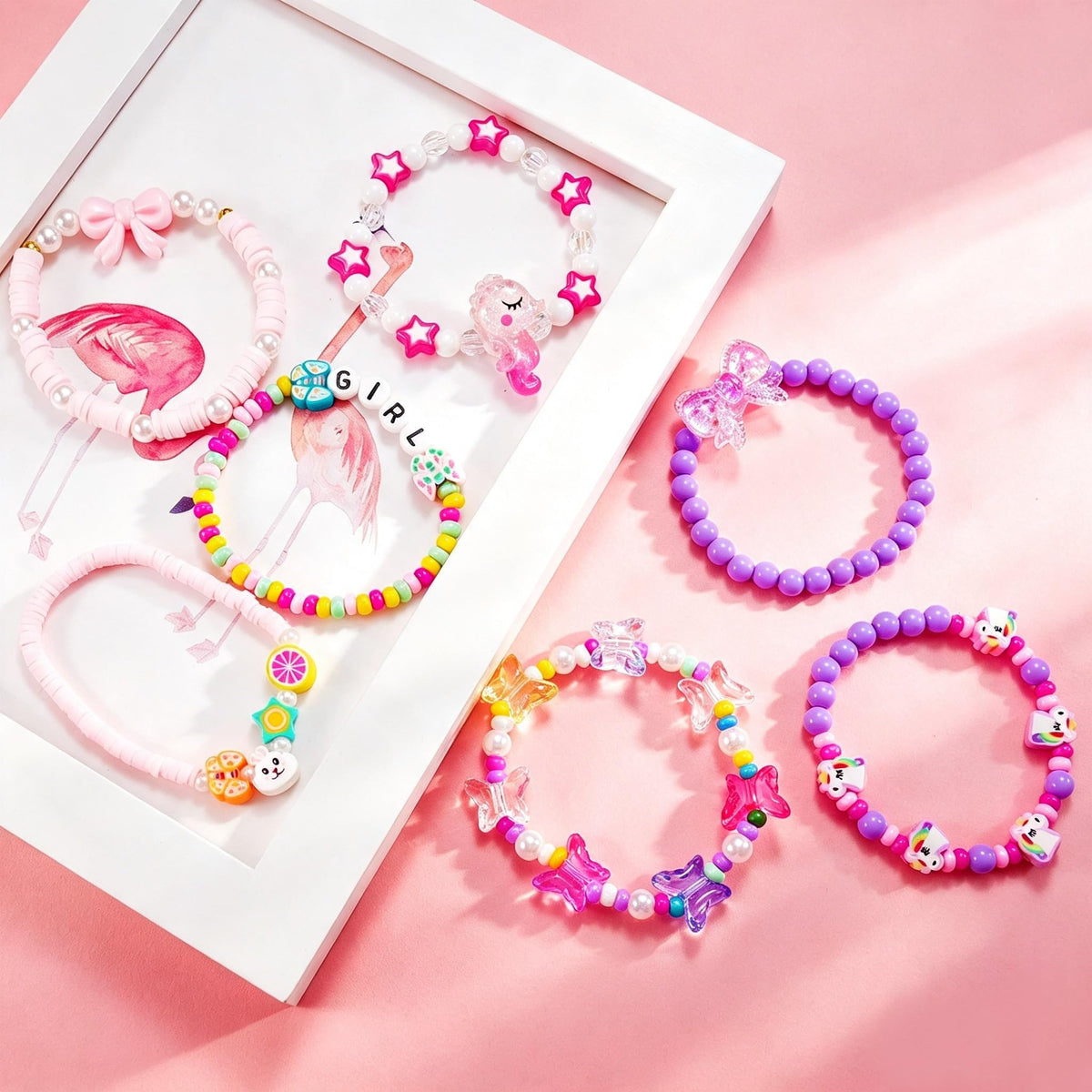 SIELEVIN Little Girls Bracelets for Kids Toddler Jewelry Gift for Girls