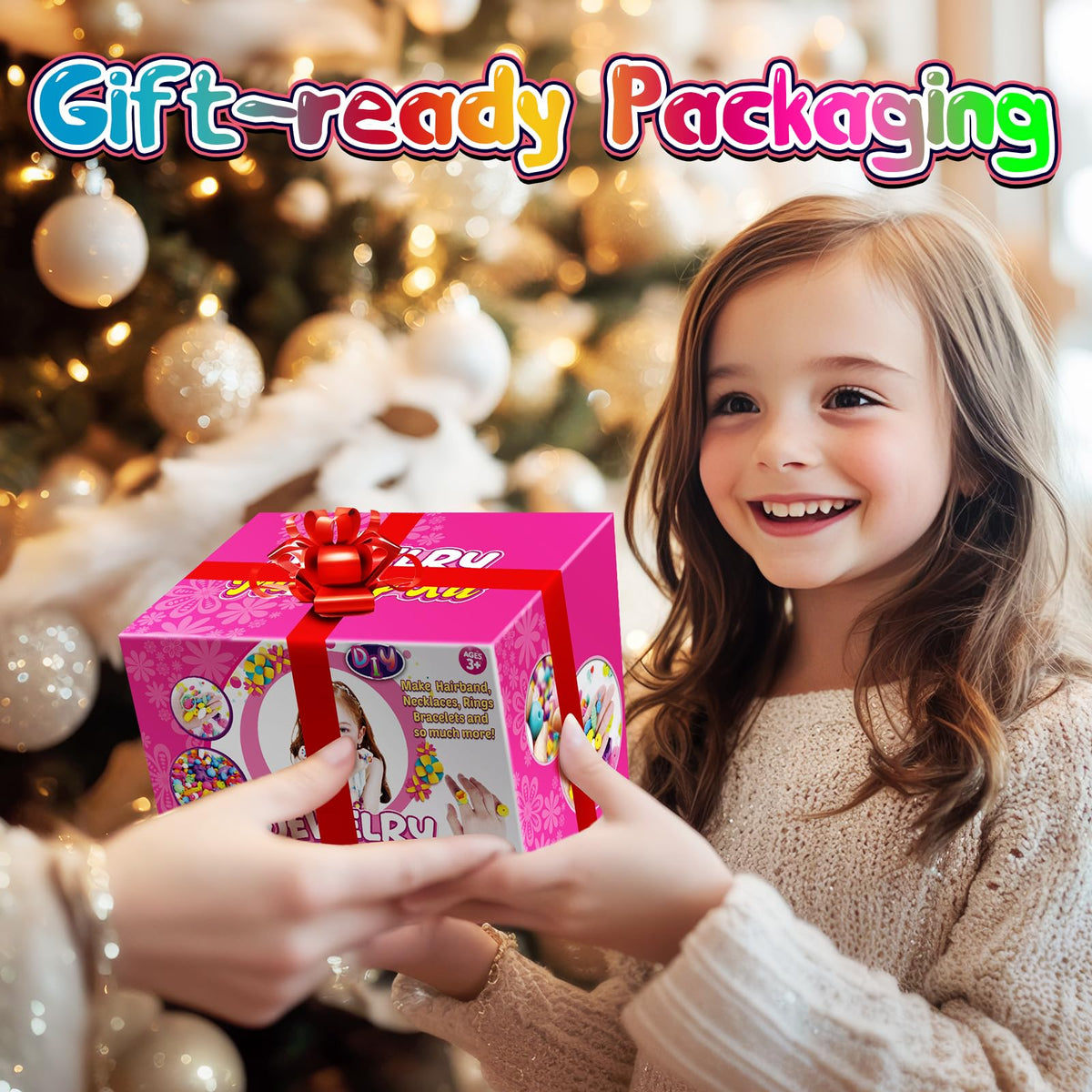 520+ Pop Beads, Jewelry Making Kit for Girls, 3 4 5 Years Old Birthday Gift