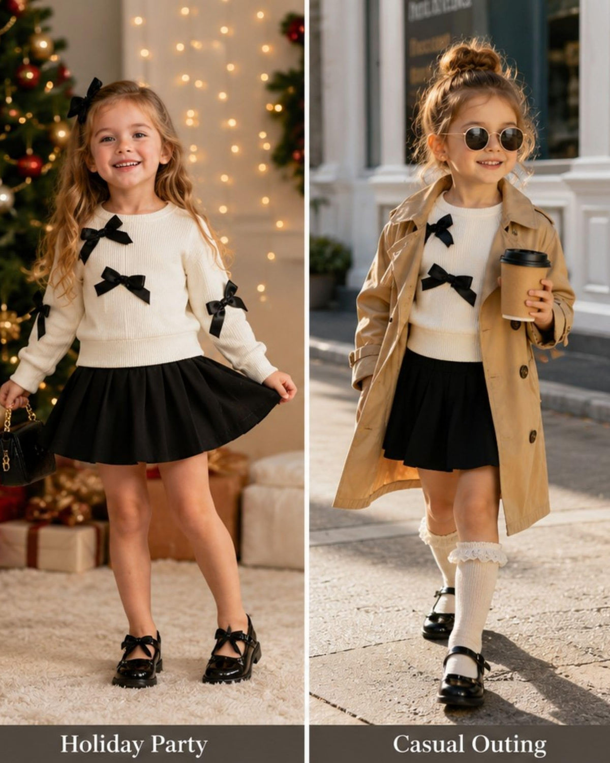 Renotemy Toddler Girl Clothes 4t 5t Cute Fall Winter Girls School Clothes