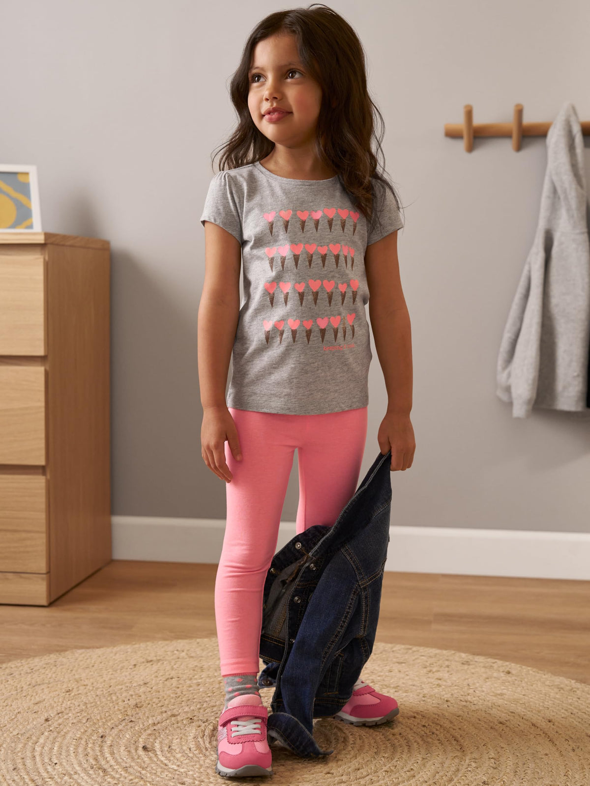 Simple Joys by Carter's Toddler Girls 3-pack Leggings, navy/pink/denim, 3T