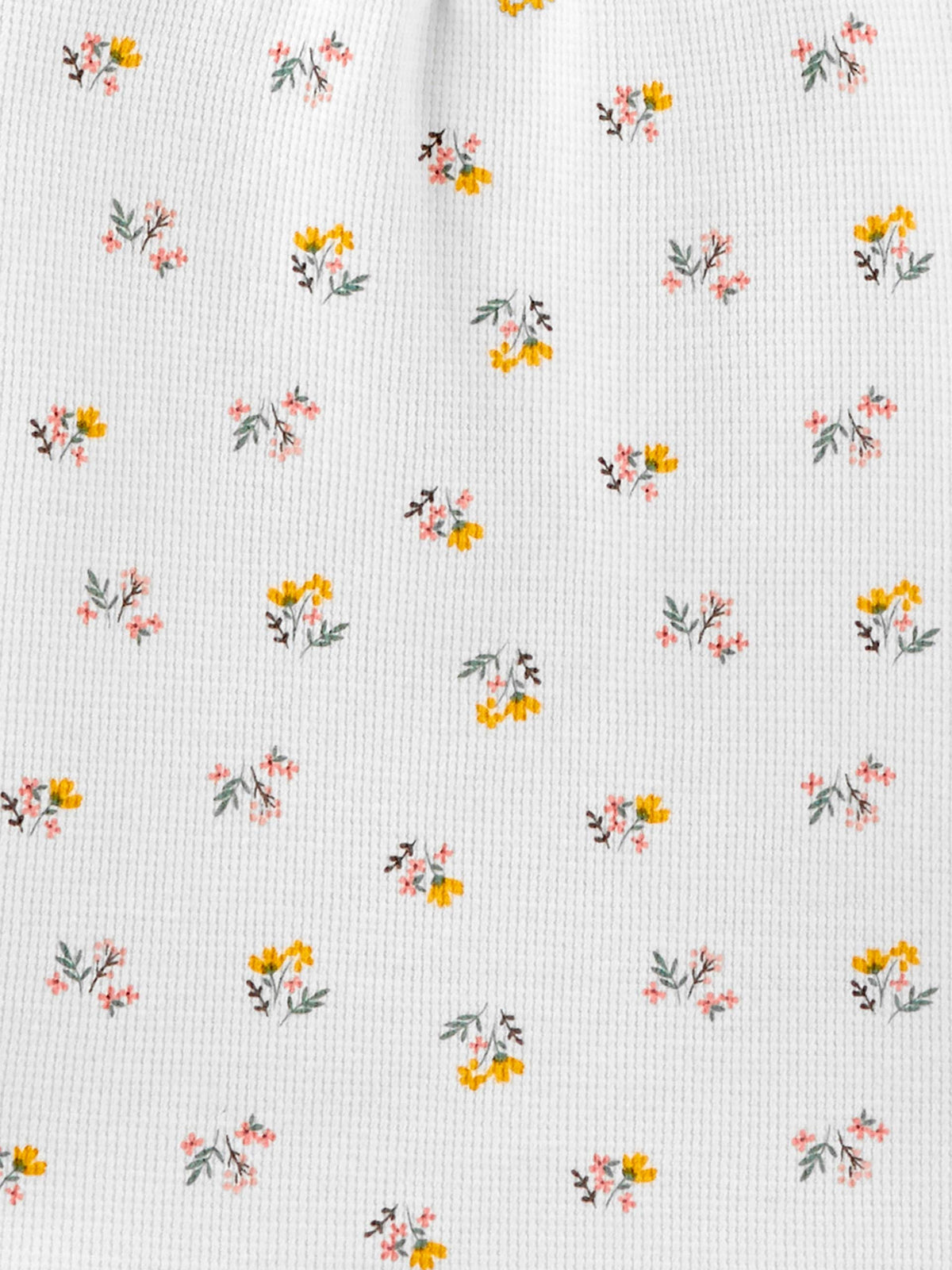 Simple Joys by Carter's Girls' Long-sleeve Thermal Shirts, Pack of 3, Grey Dots/Peach/White Floral, 5T