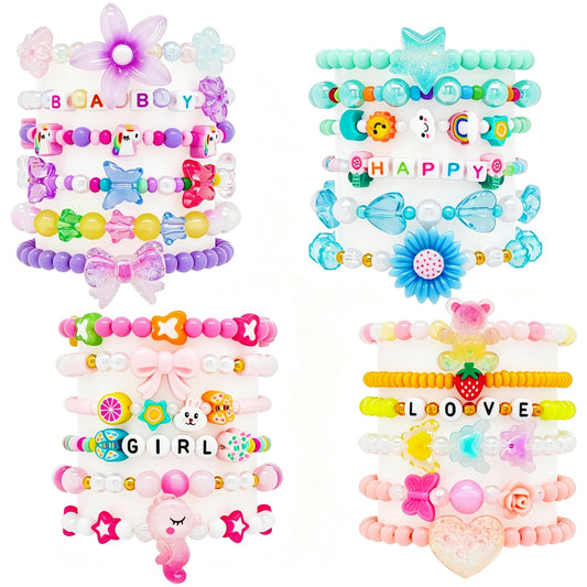 SIELEVIN Little Girls Bracelets for Kids Toddler Jewelry Gift for Girls