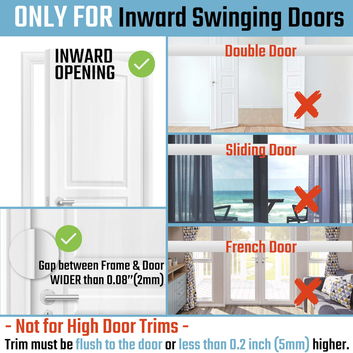 GreaTalent Silver Door Reinforcement Lock