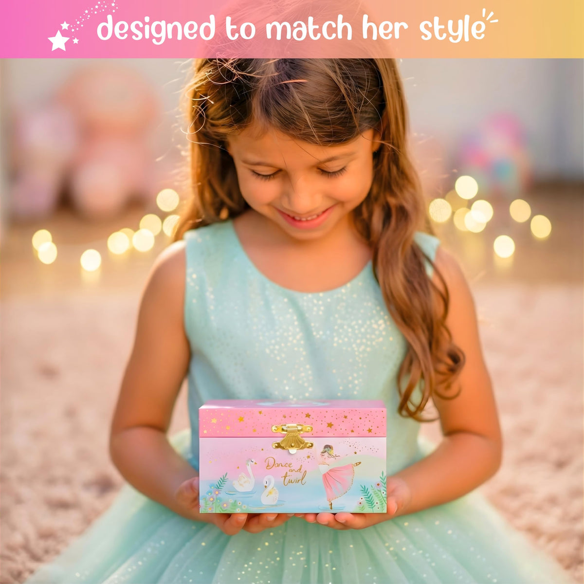Giggle & Honey�� Musical Ballerina Jewelry Box for G