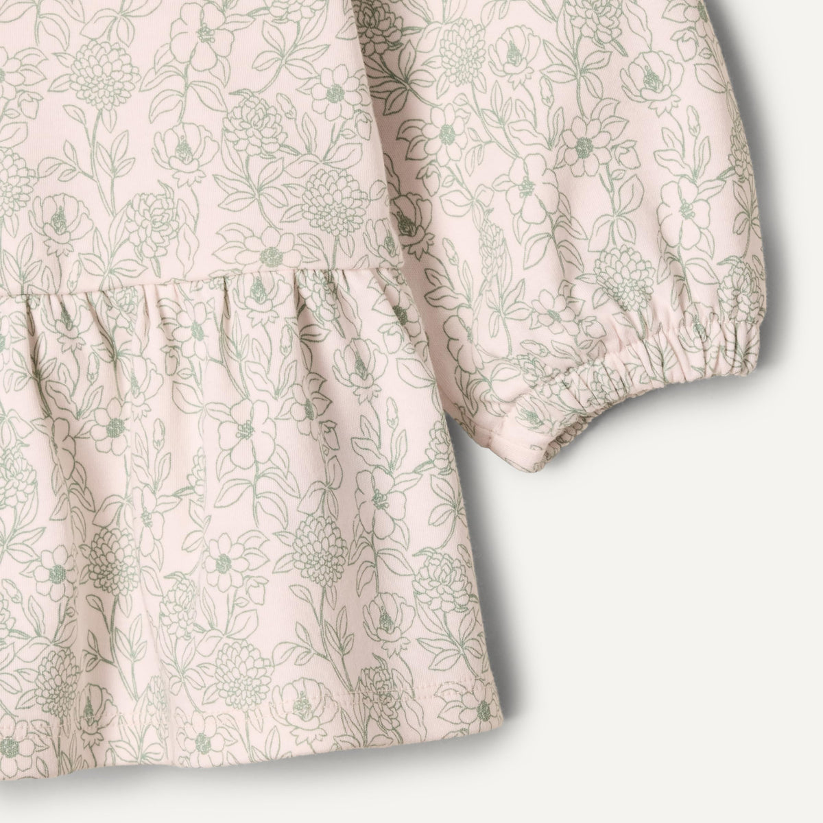 Amazon Essentials Baby Girls' Long Sleeve Knit Tops, Pack of 2, Ivory/Sketch Floral, 2T
