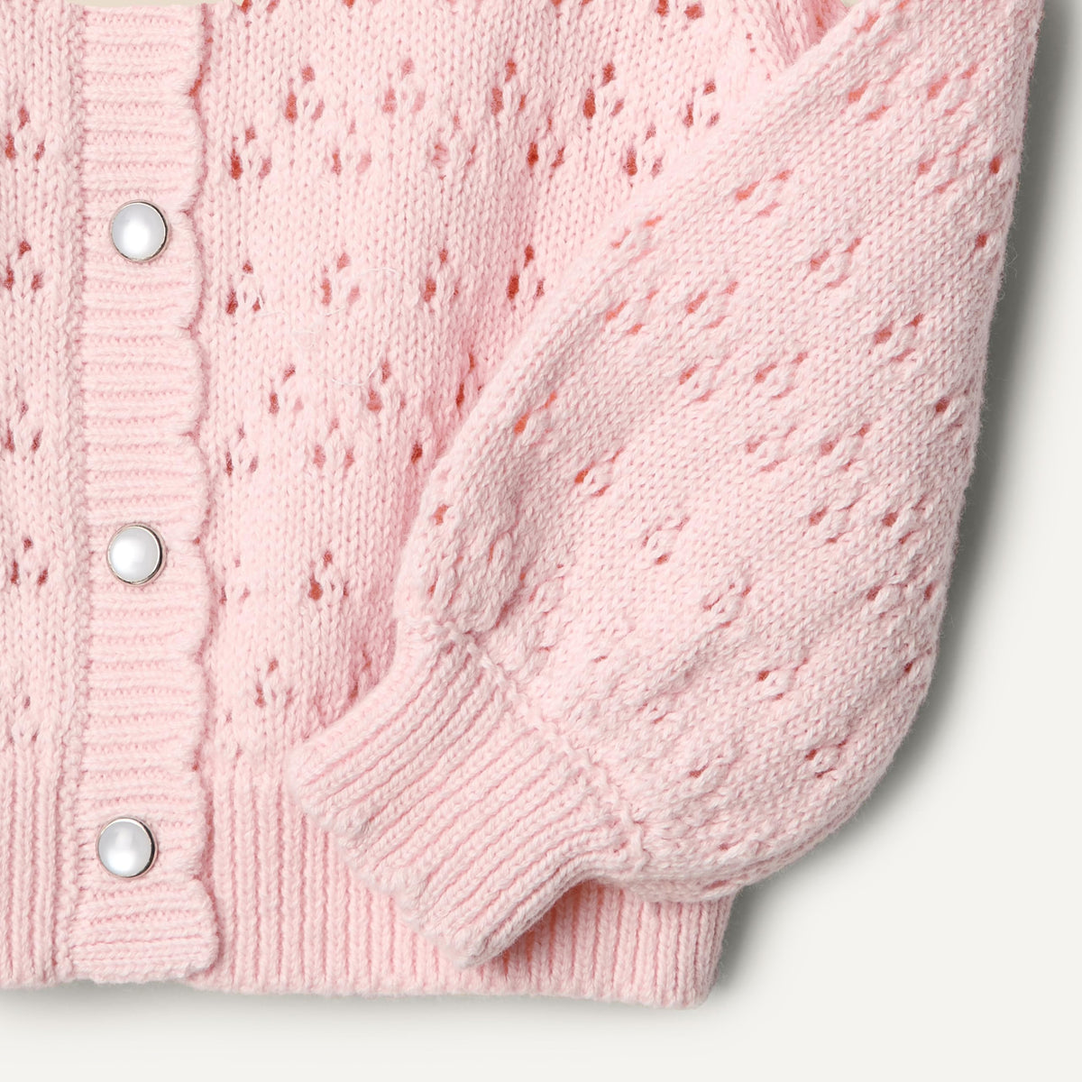 Amazon Essentials Baby Girls' Baby Girls' and Toddlers Lightweight Knit Cardigan, Light Pink, 6-9 Months