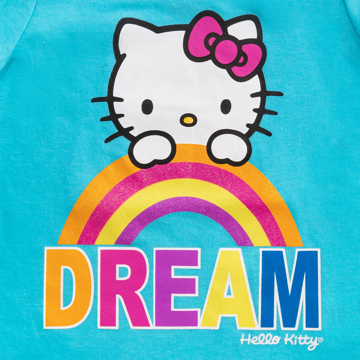 Hello Kitty Girls 4 Pack Short Sleeve T-Shirt for Toddler, Little and Big Kids Multicolor