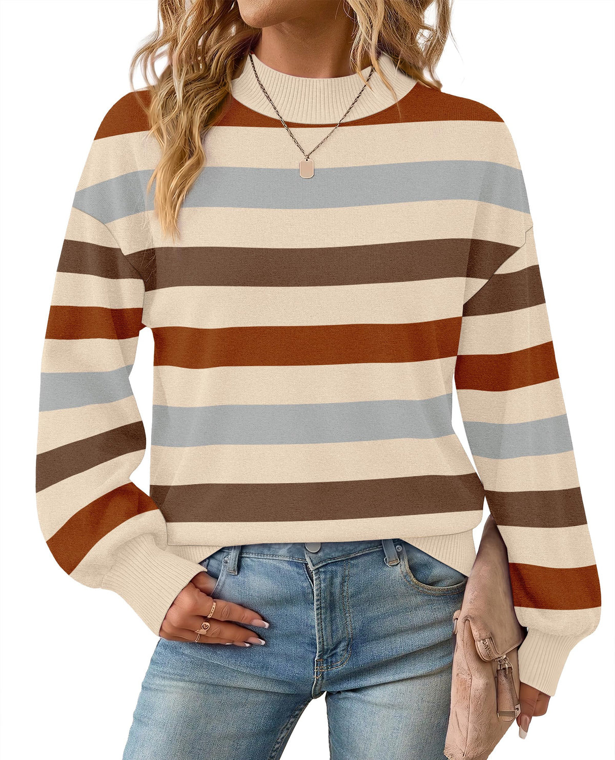 Winter Clothing for Women Lightweight Sweaters Mock Neck Fall Clothes 2026
