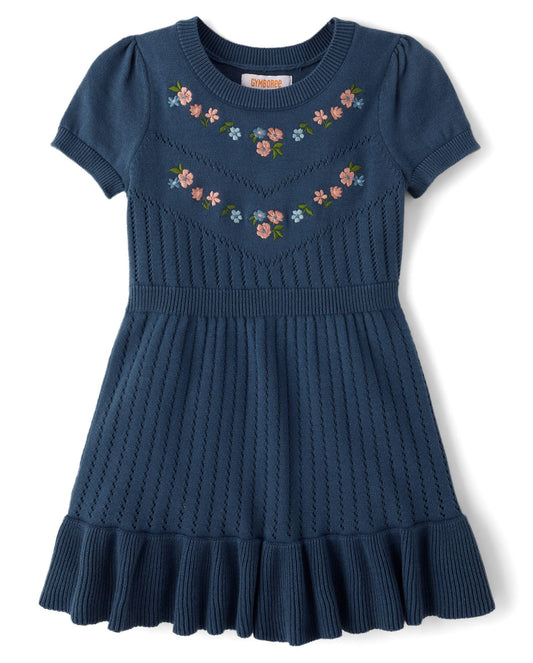 Gymboree,Girls,and Toddler Short Sleeve Sweater Dresses,Mystic Falls,10
