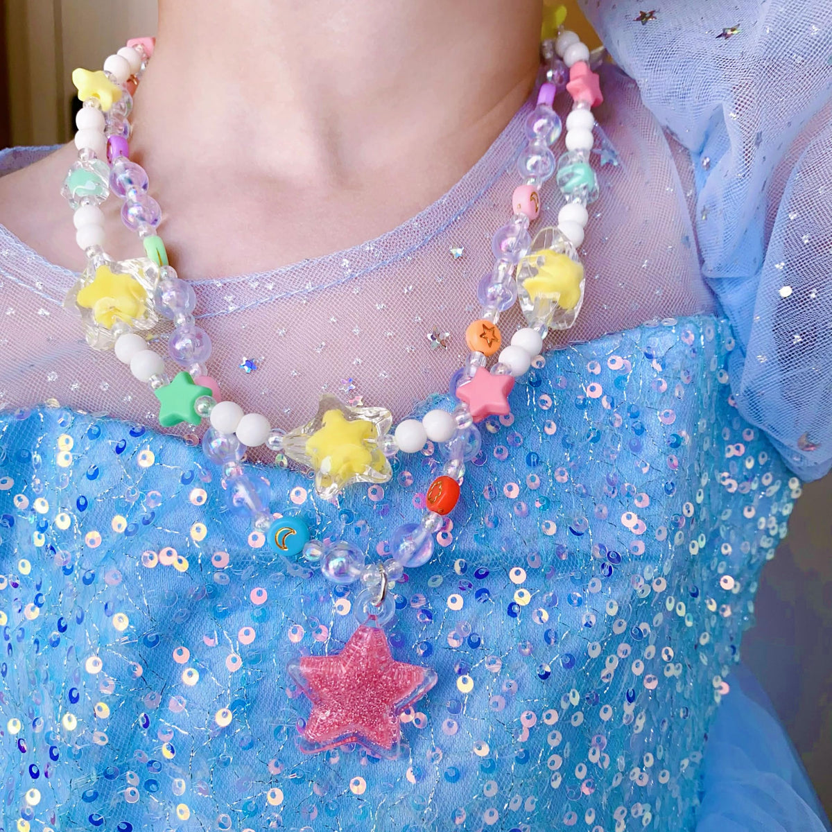 SIELEVIN Kids Jewelry for Little Girls Necklace Bracelet Children Jewelry