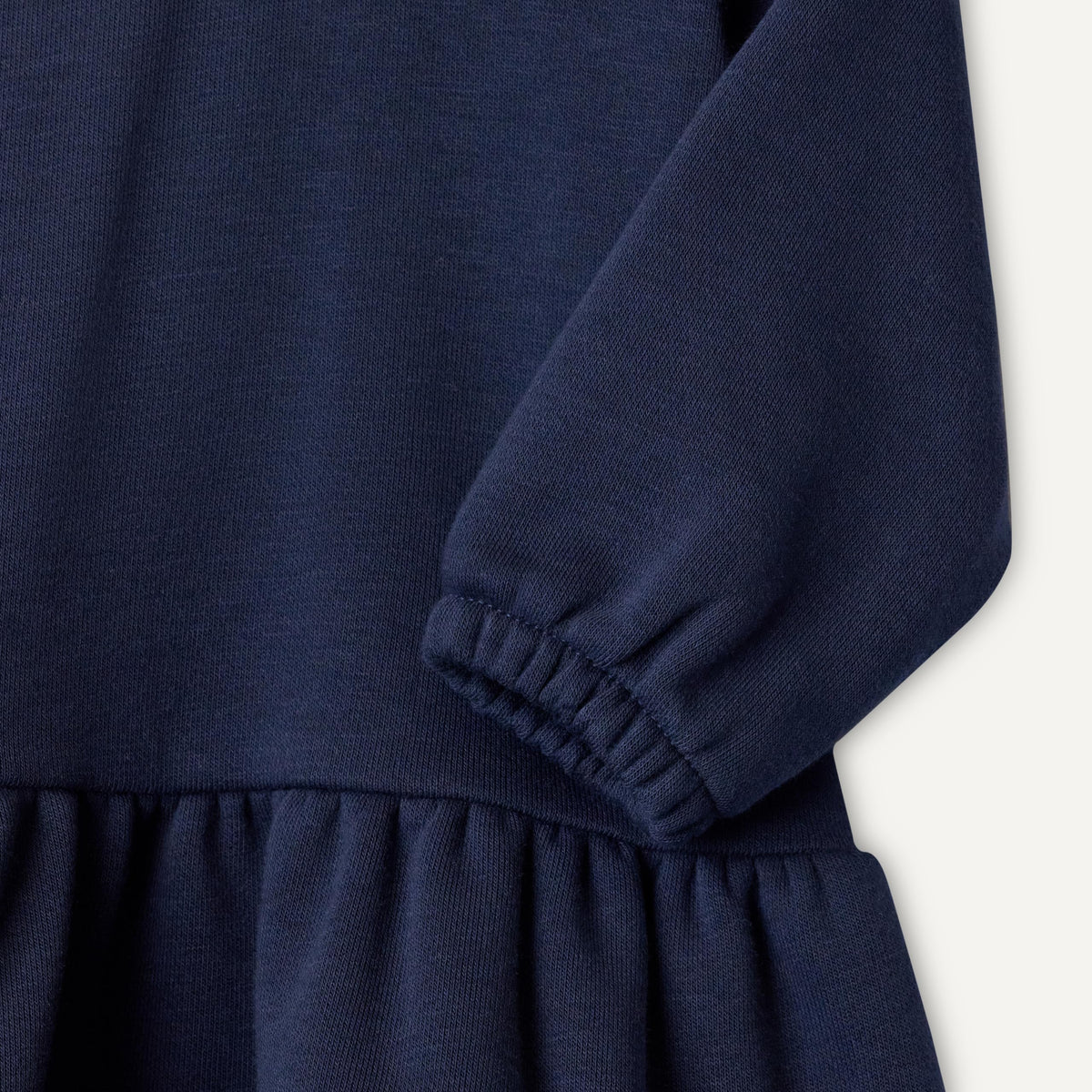 Amazon Essentials x Sofia Grainge Toddler Girls' Longsleeve French Terry Dress, Navy Blazer Combo, 4T