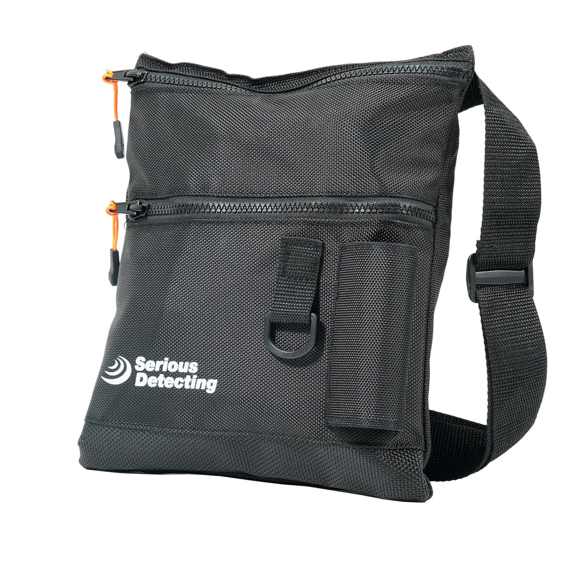 Serious Detecting Mesh Bottom Beach Finds Bag Pouch with 43" Waist Belt and Pinpointer Holster for Metal Detecting