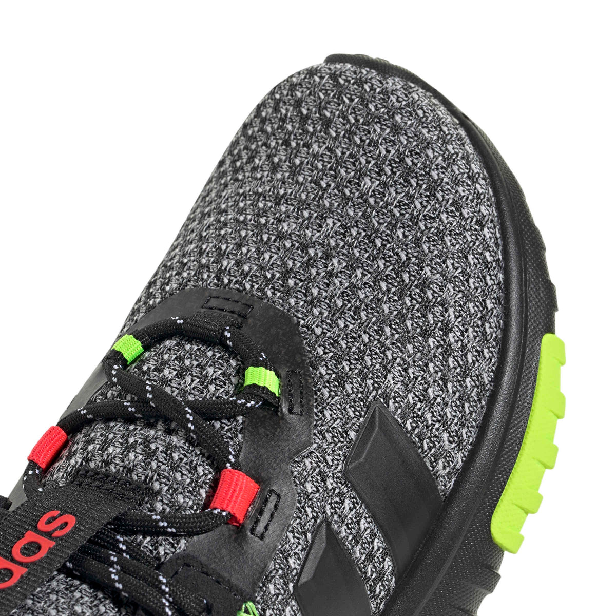 adidas Unisex-Kids Kaptir 4.0, Black/Black/Lucid Lemon, 11