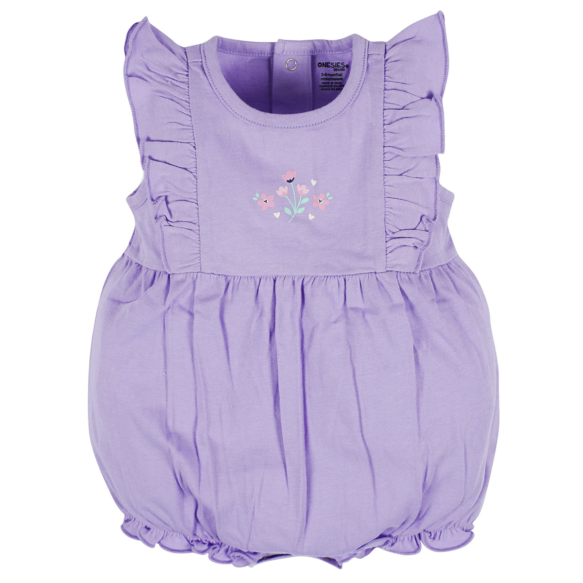 Onesies Brand Baby Girls 3-Pack Romper, Rainbows, 12 Months