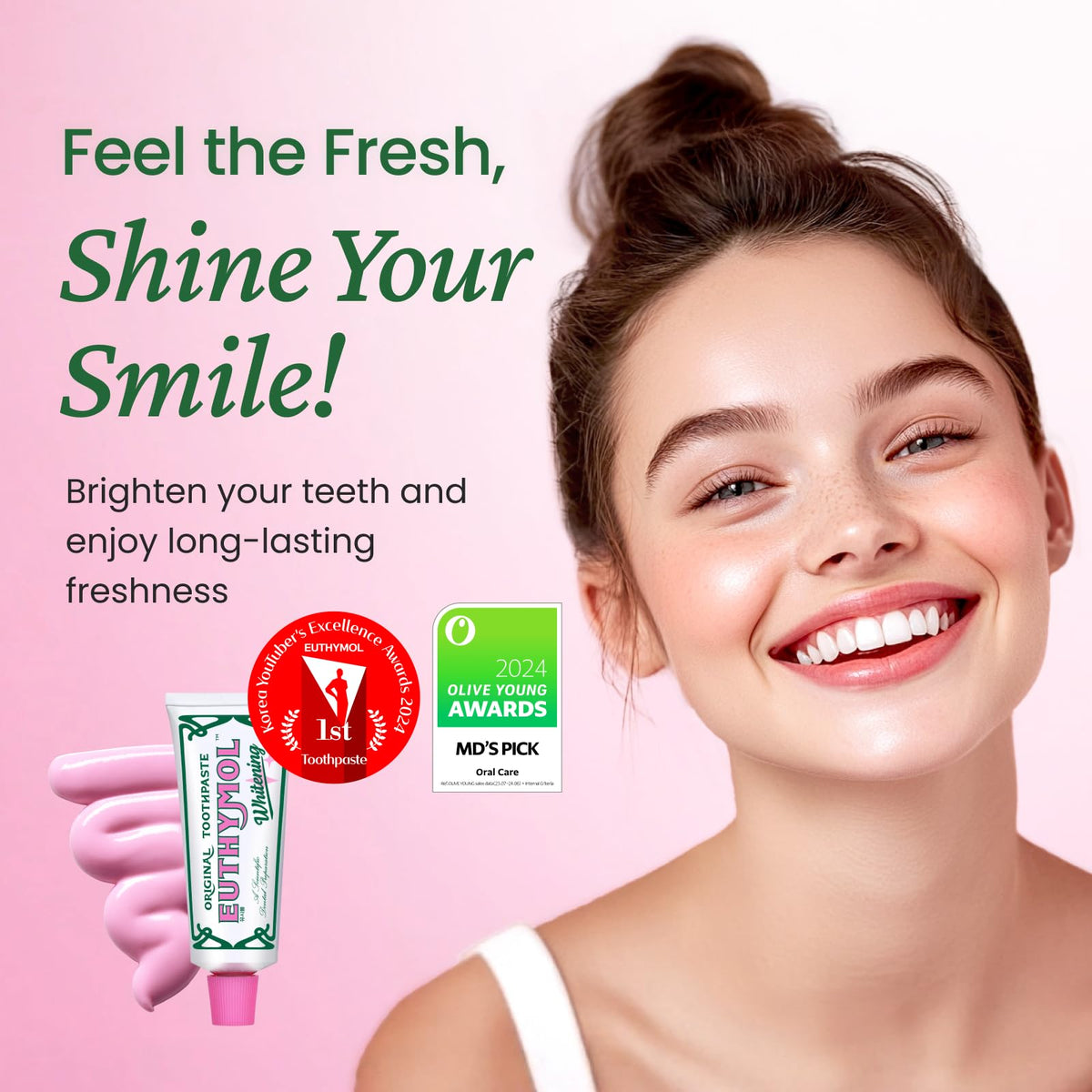 EUTHYMOL Whitening Toothpaste, Stain Removal in 2 Weeks | 3.7 fl oz - thewildfolk EUTHYMOL Whitening Toothpaste, Stain Removal in 2 Weeks | 3.7 fl oz