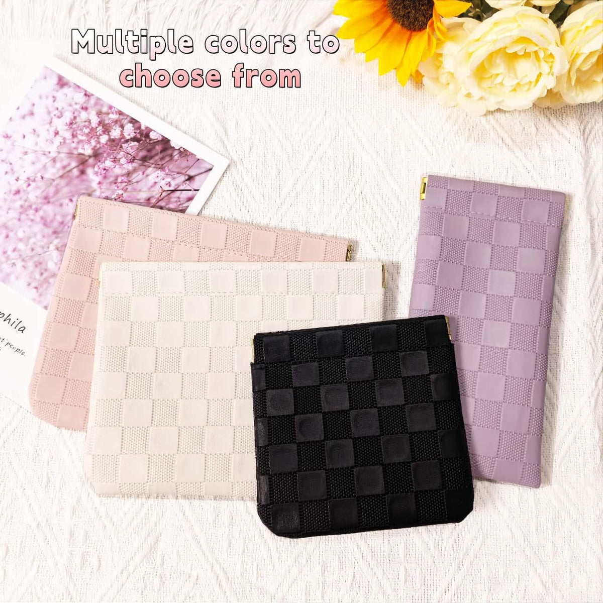 FeciFeco Small Makeup Bag for Purse, Pencil Case, Mini Cosmetic Bags for Women, Coin Purse Organizer, Lipstick Cosmetic Accessories Organizer, Small Travel Kit Storage Pouch (Multi-size-Pink) - thewildfolk FeciFeco Small Makeup Bag for Purse, Pencil Case, Mini Cosmetic Bags for Women, Coin Purse Organizer, Lipstick Cosmetic Accessories Organizer, Small Travel Kit Storage Pouch (Multi-size-Pink)