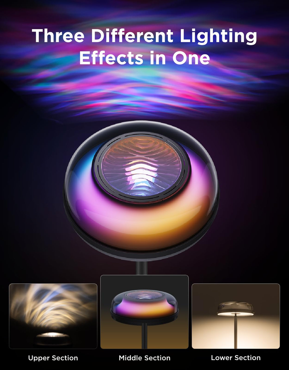 Govee Uplighter Floor Lamp for Living Room, RGBIC Ripple Projector - thewildfolk Govee Uplighter Floor Lamp for Living Room, RGBIC Ripple Projector