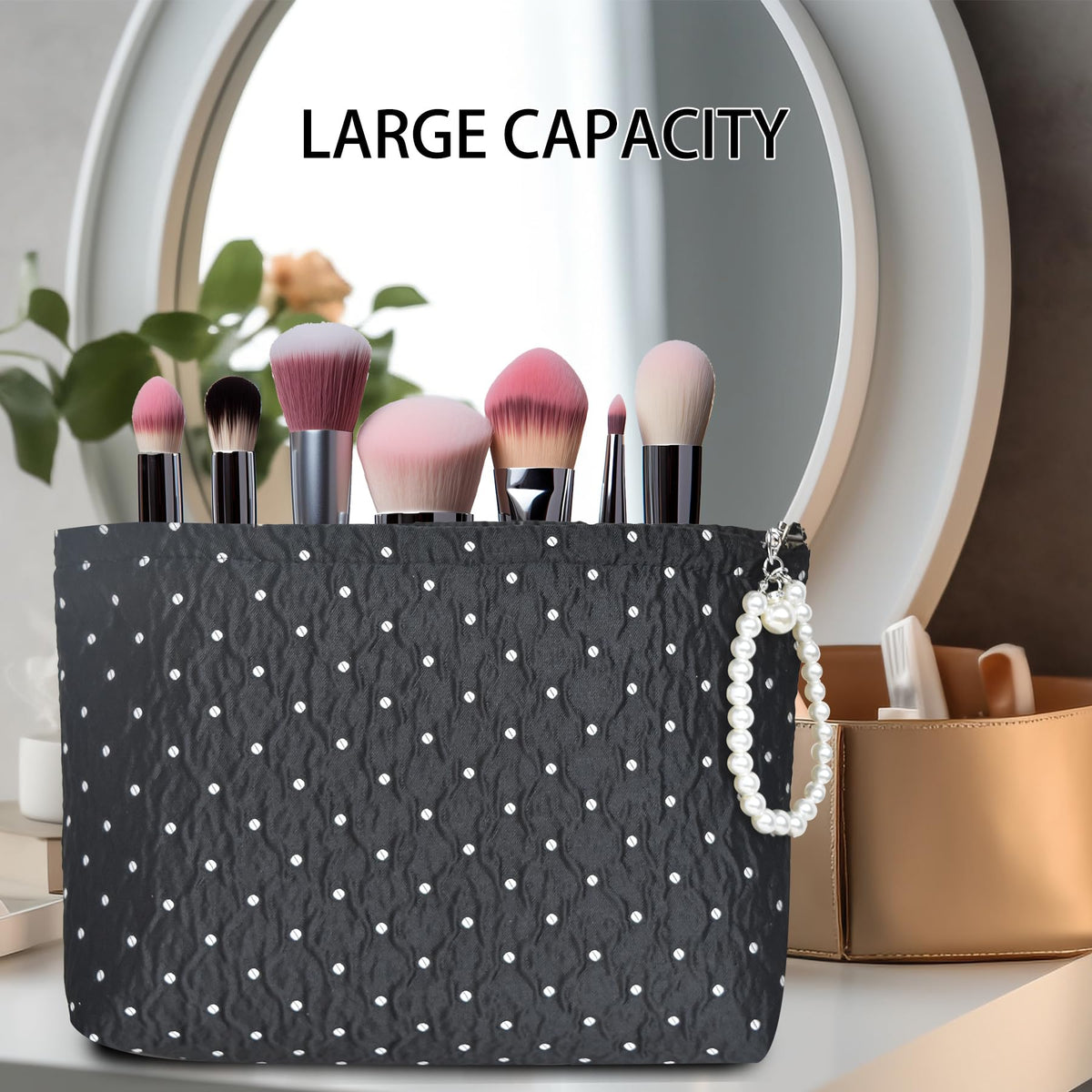 KeYaMee Makeup Bag Travel Cosmetic Bags for Purse Women Organizer Pouch - thewildfolk KeYaMee Makeup Bag Travel Cosmetic Bags for Purse Women Organizer Pouch